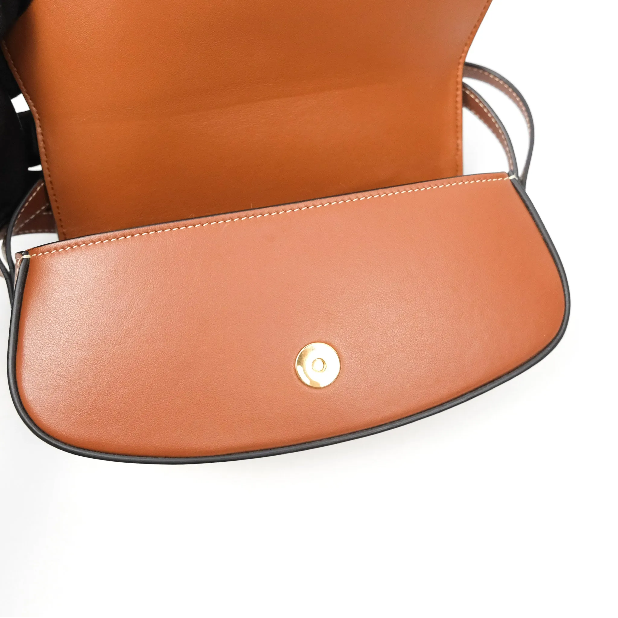 Celine Clutch on Strap Tabou Tan Calfskin