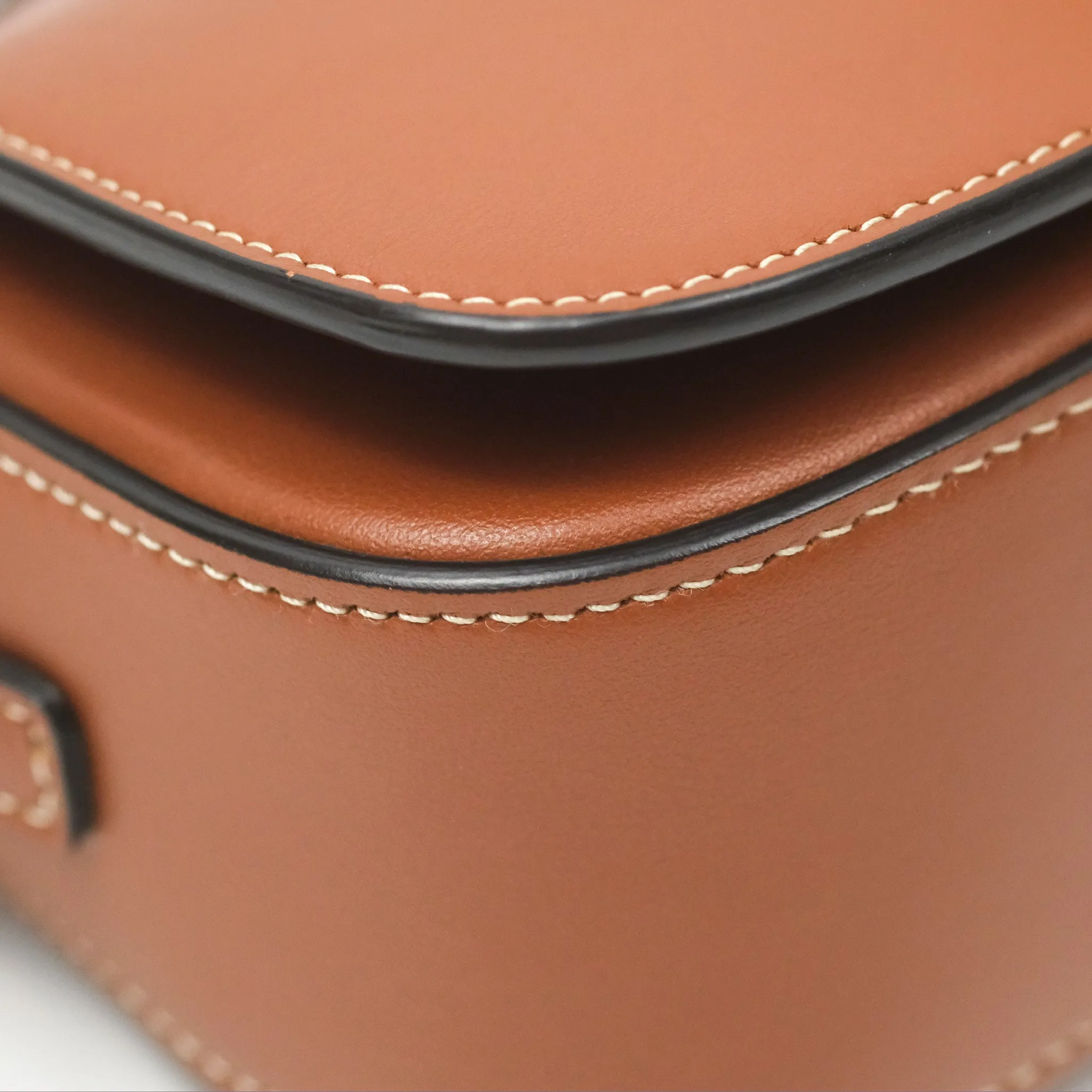 Celine Clutch on Strap Tabou Tan Calfskin