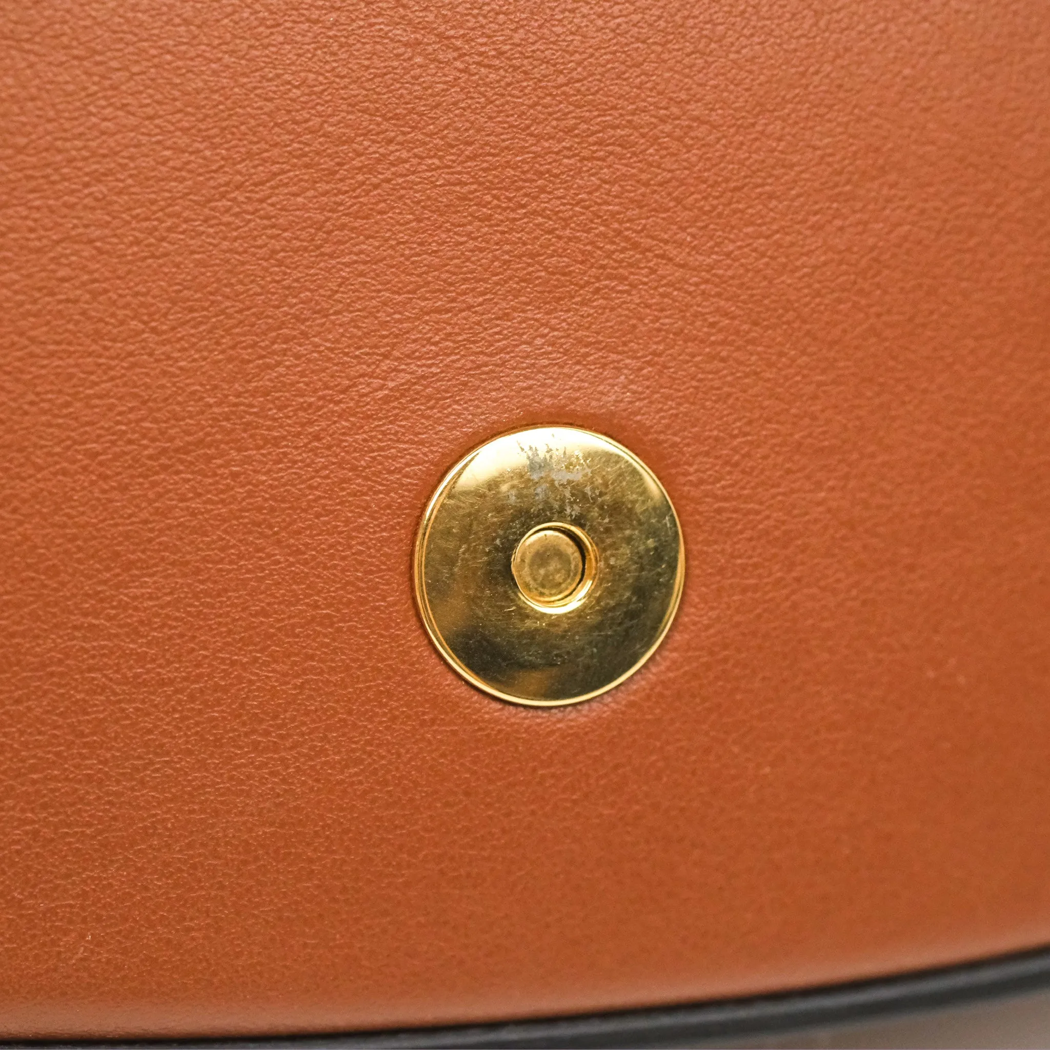 Celine Clutch on Strap Tabou Tan Calfskin