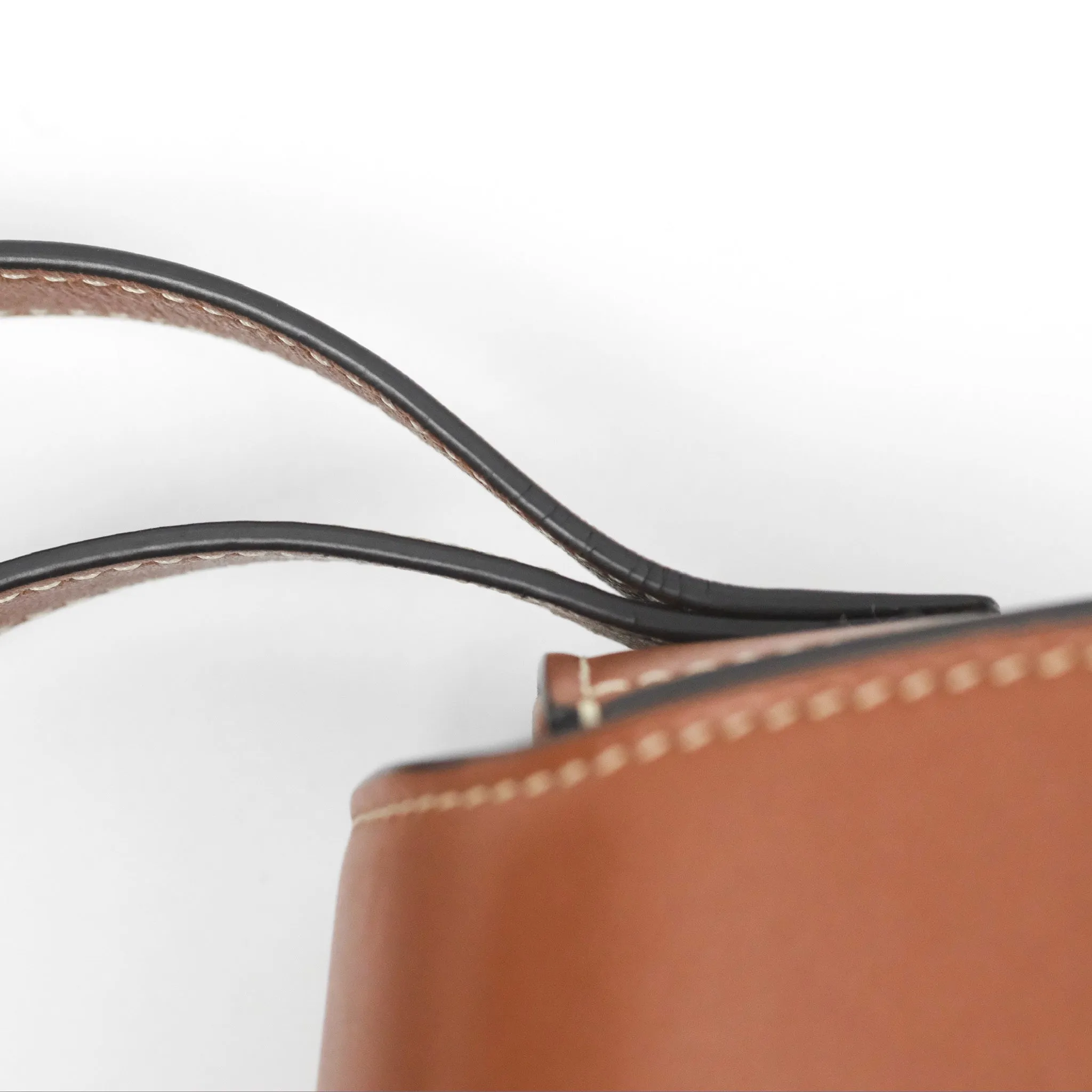 Celine Clutch on Strap Tabou Tan Calfskin