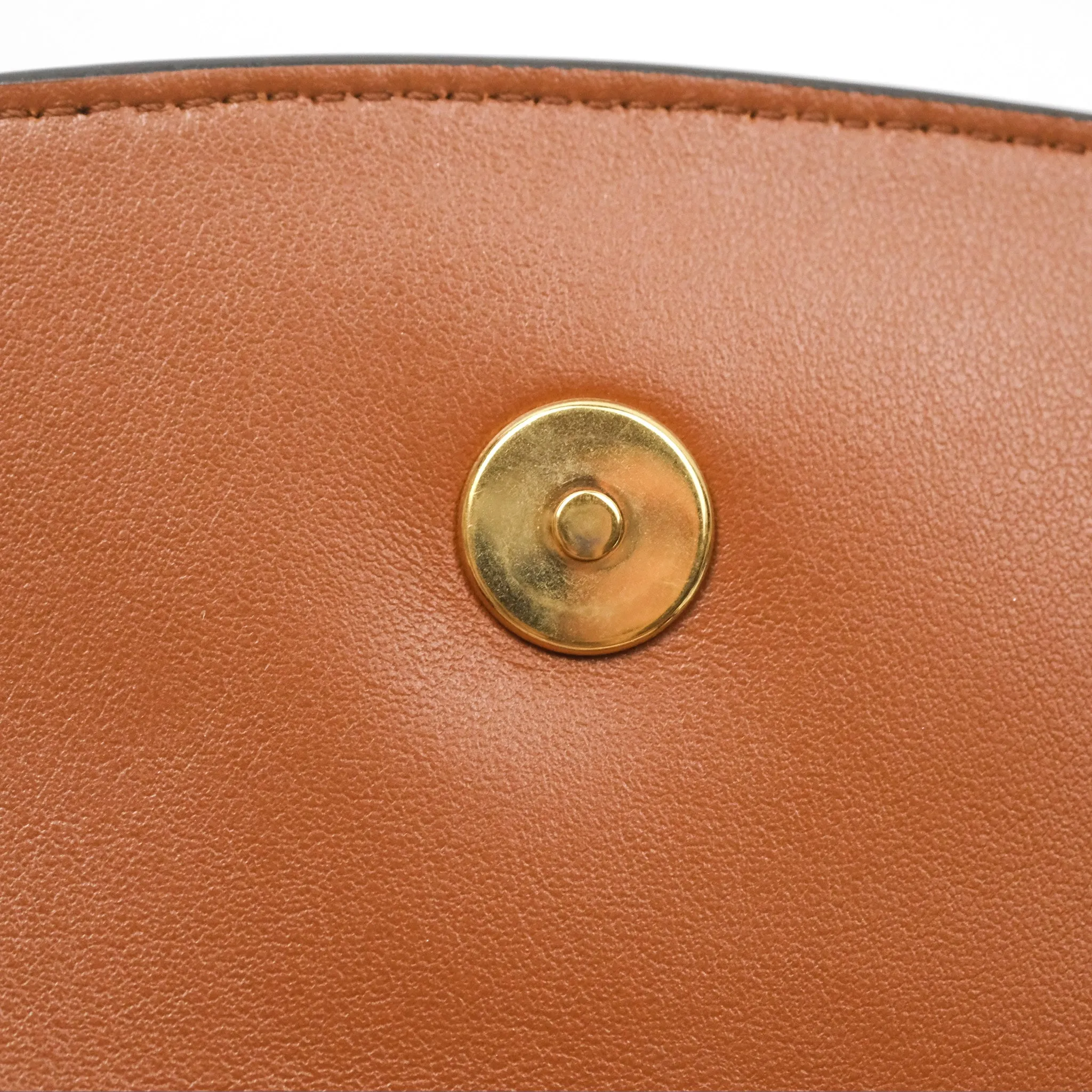 Celine Clutch on Strap Tabou Tan Calfskin