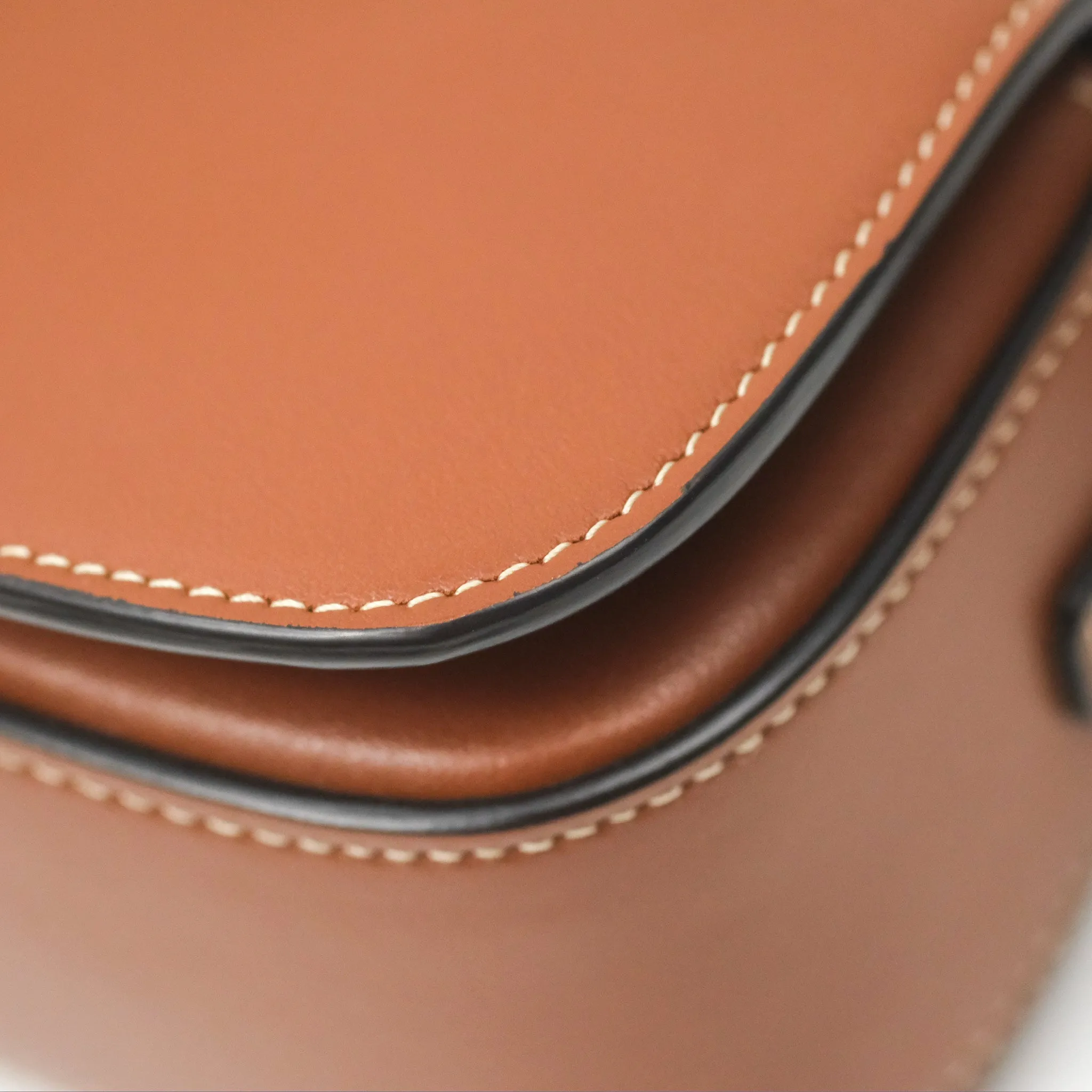 Celine Clutch on Strap Tabou Tan Calfskin