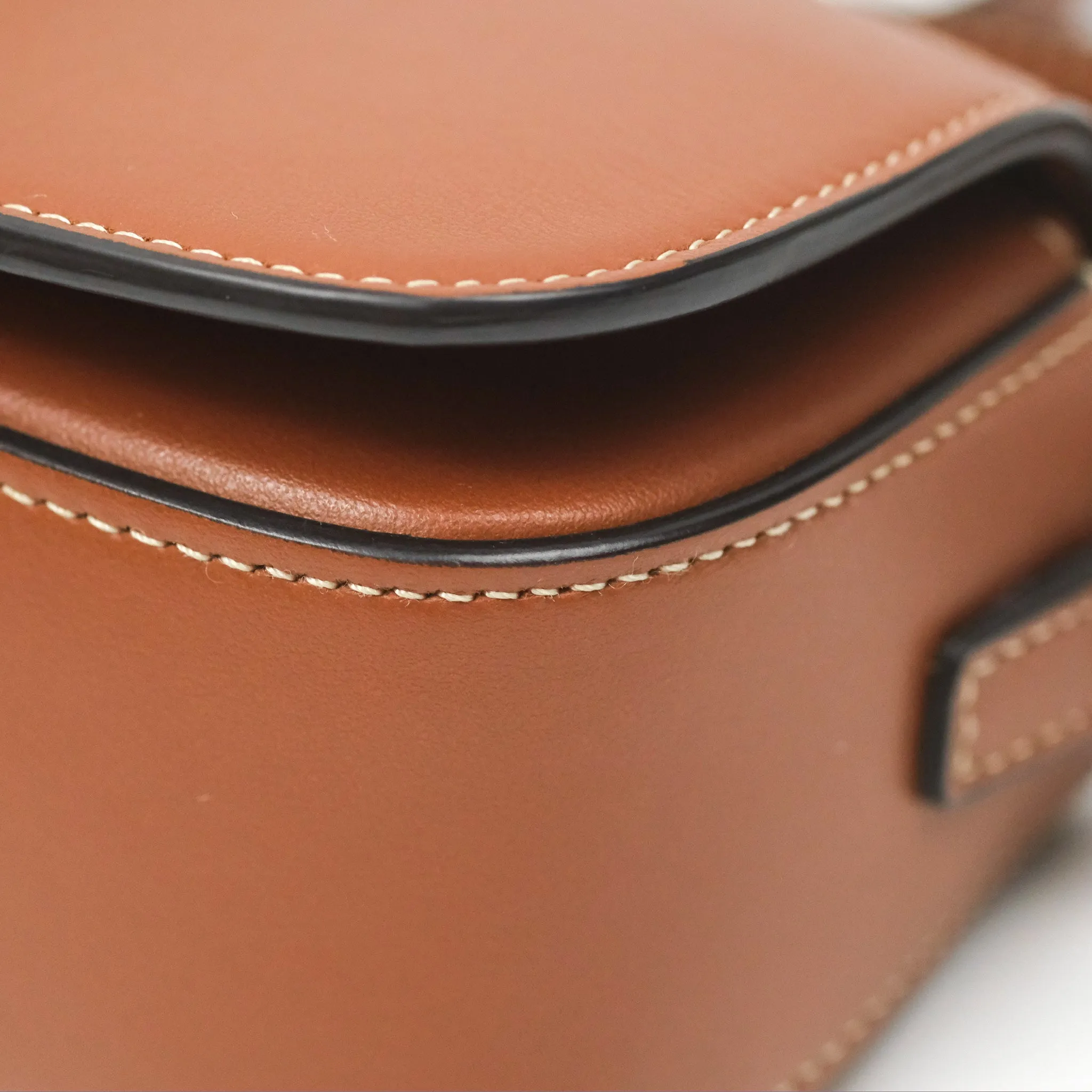 Celine Clutch on Strap Tabou Tan Calfskin