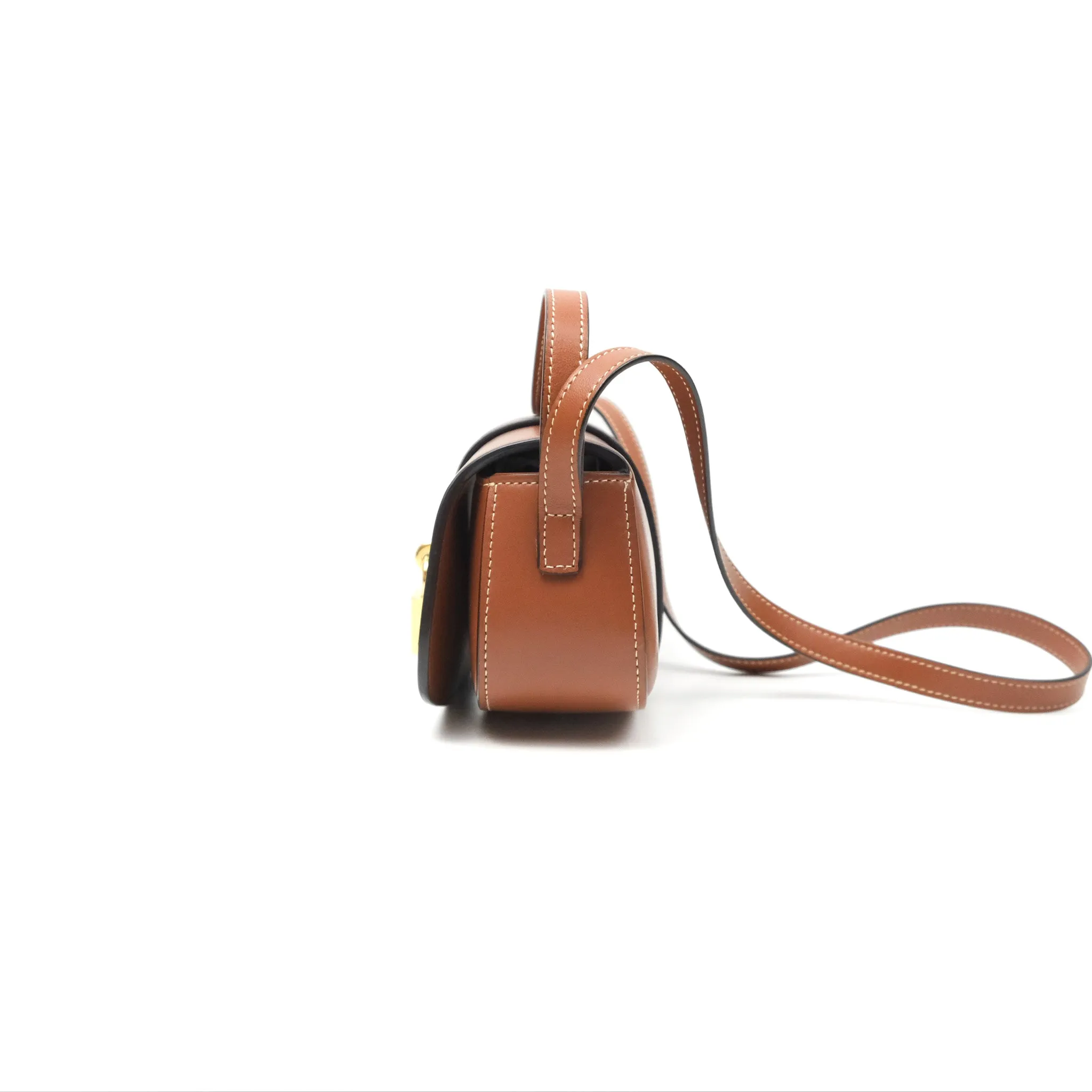 Celine Clutch on Strap Tabou Tan Calfskin