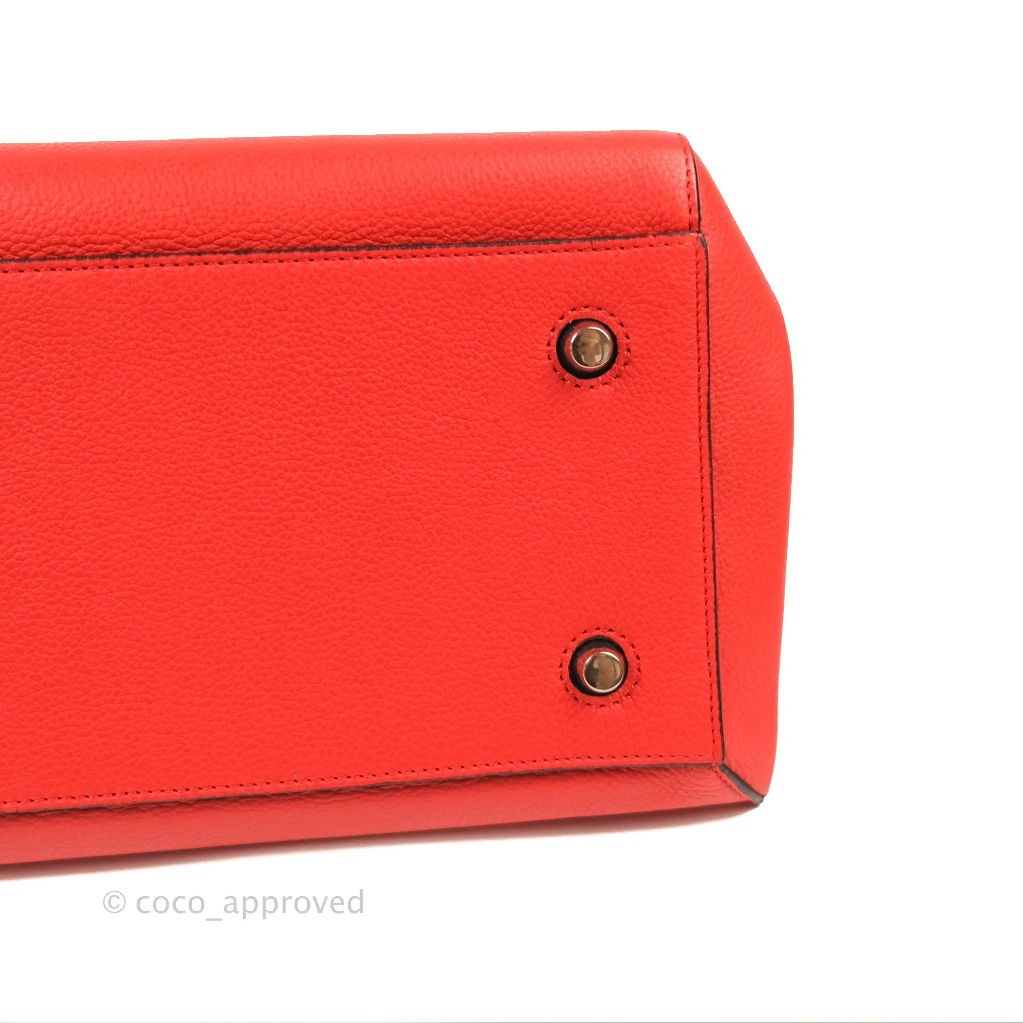 Celine Edge Bag Tomato Red Grained Calfskin