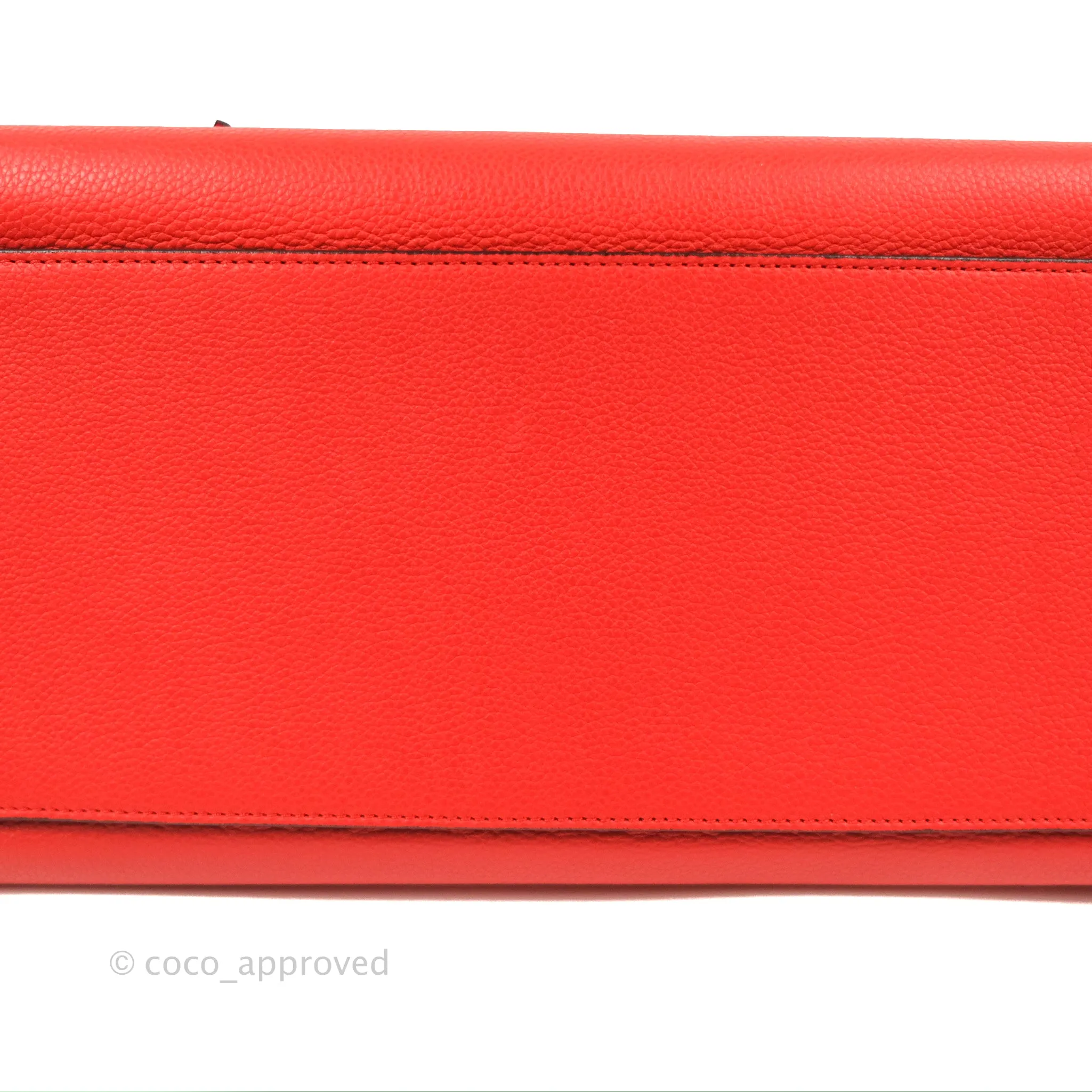 Celine Edge Bag Tomato Red Grained Calfskin