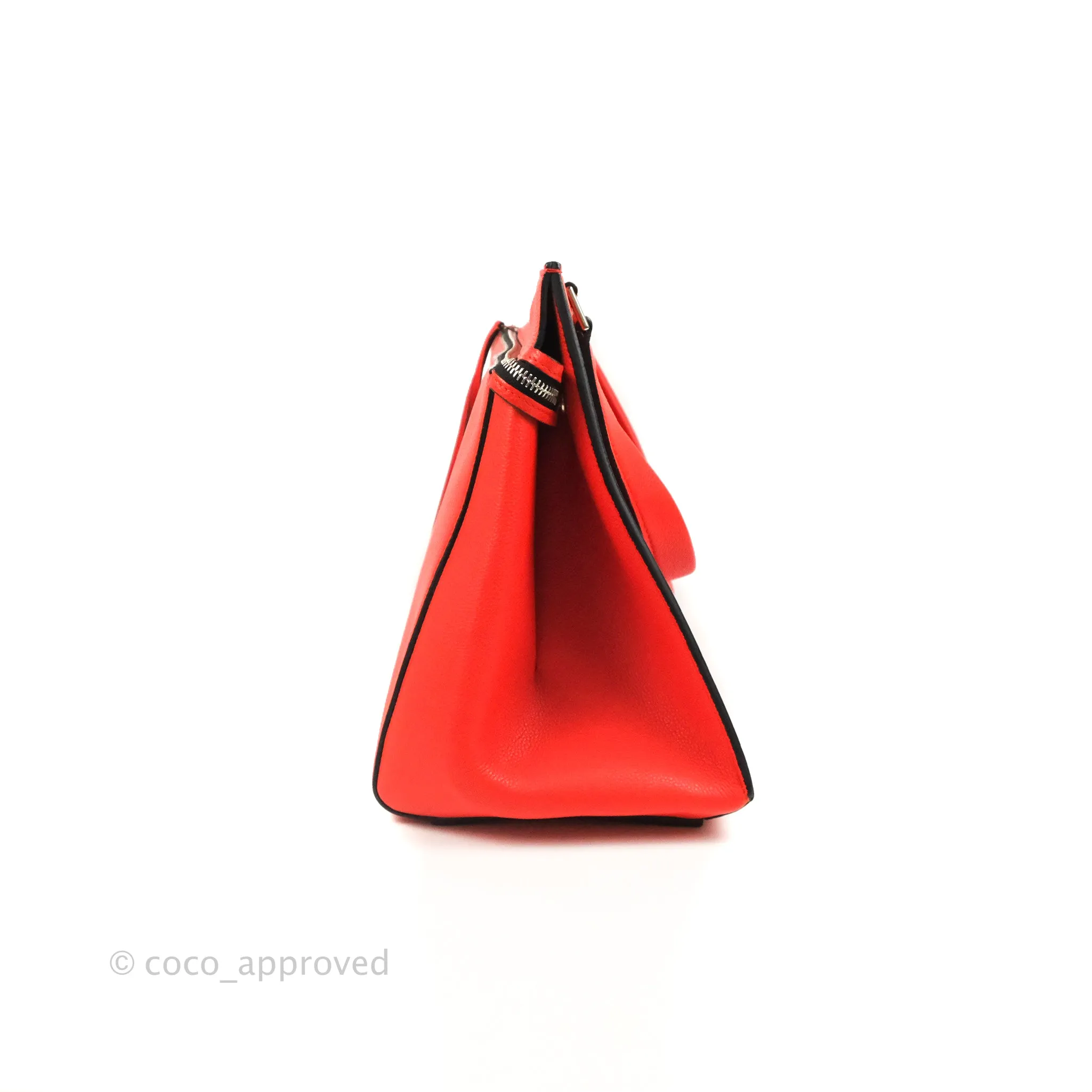 Celine Edge Bag Tomato Red Grained Calfskin