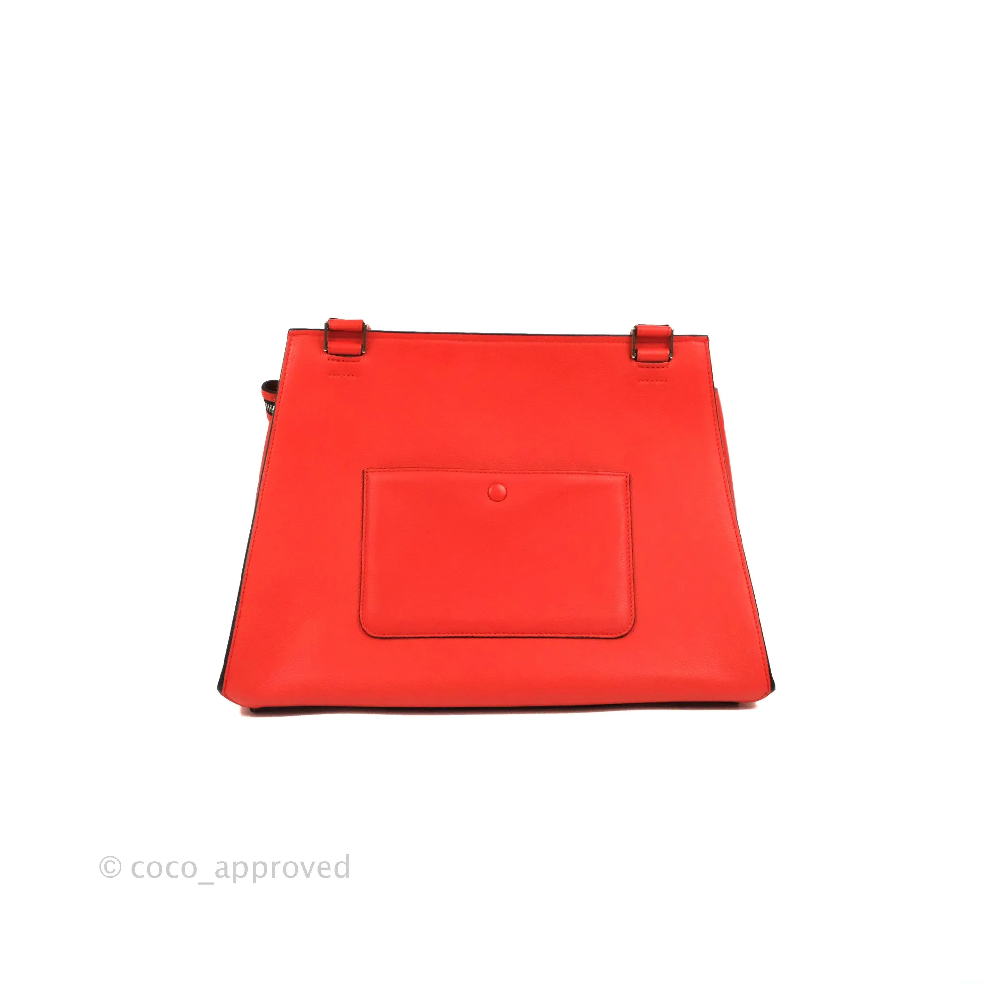 Celine Edge Bag Tomato Red Grained Calfskin