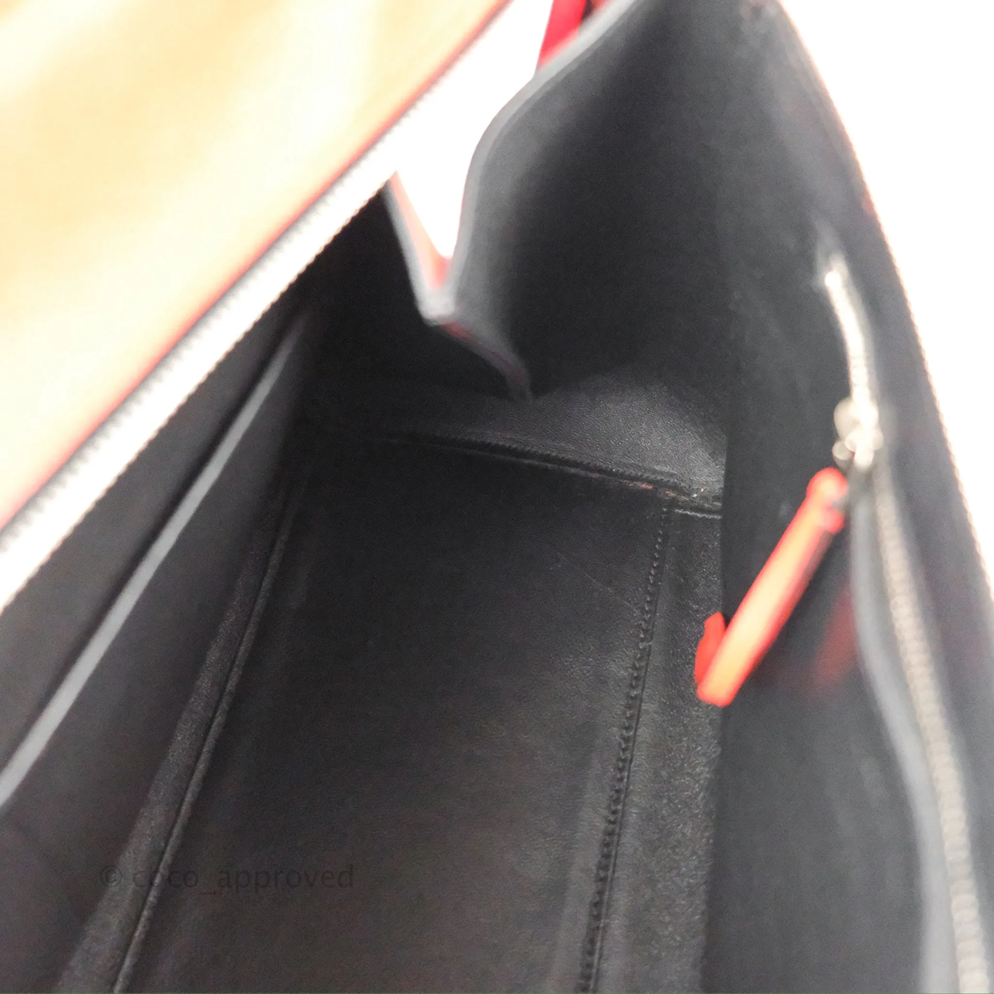 Celine Edge Bag Tomato Red Grained Calfskin