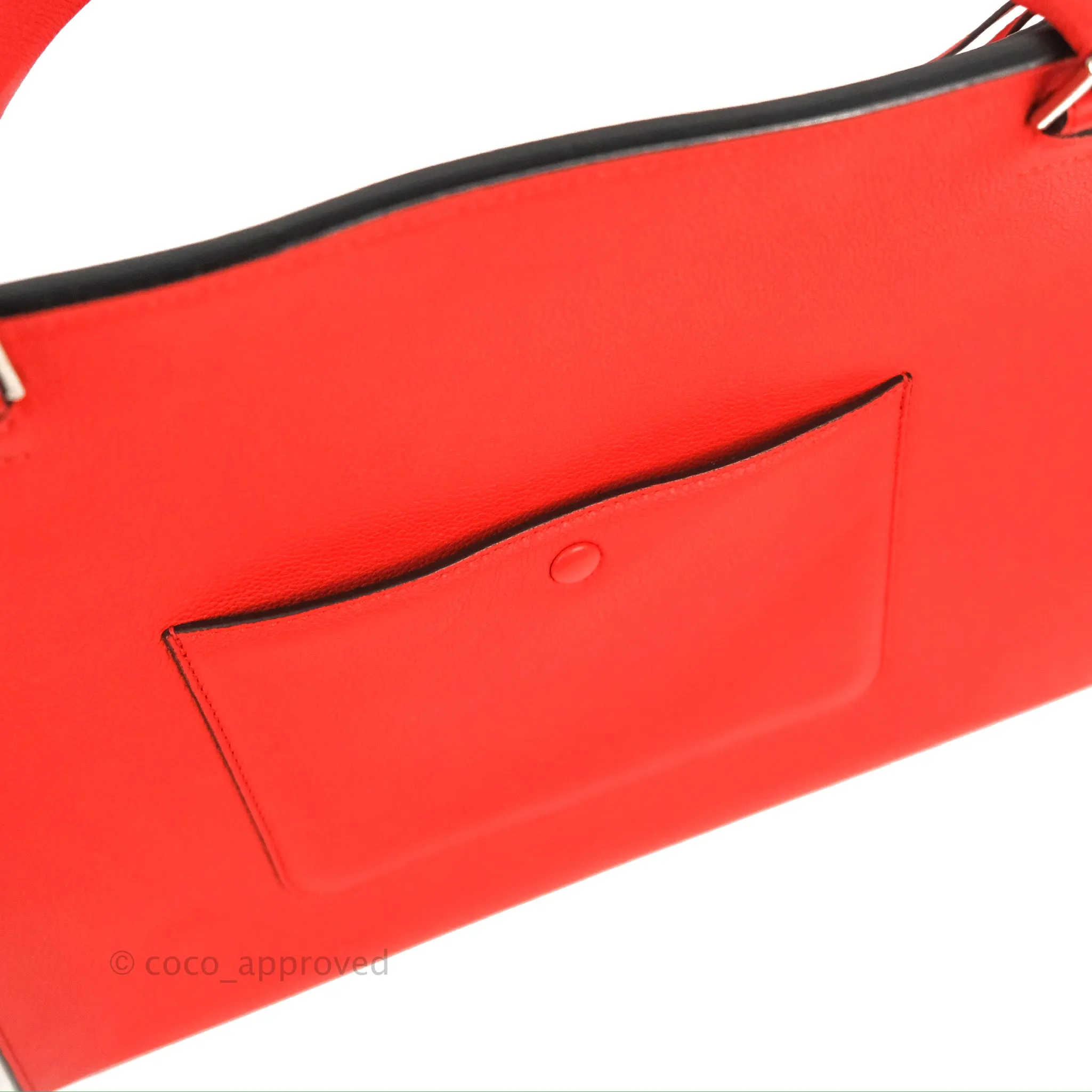 Celine Edge Bag Tomato Red Grained Calfskin
