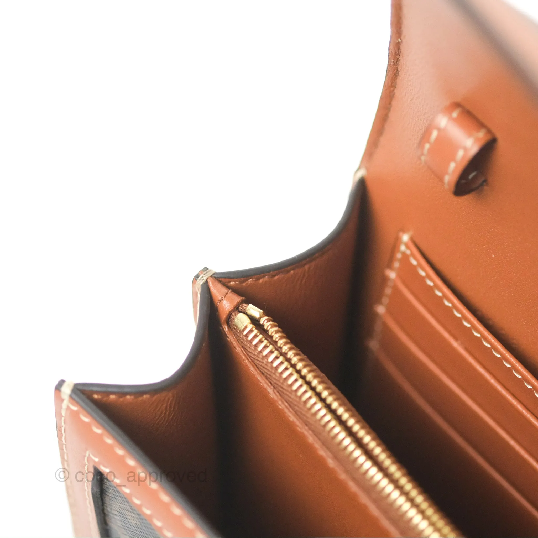 Celine Enveloppe Triomphe Bag Triomphe Canvas Tan Calfskin