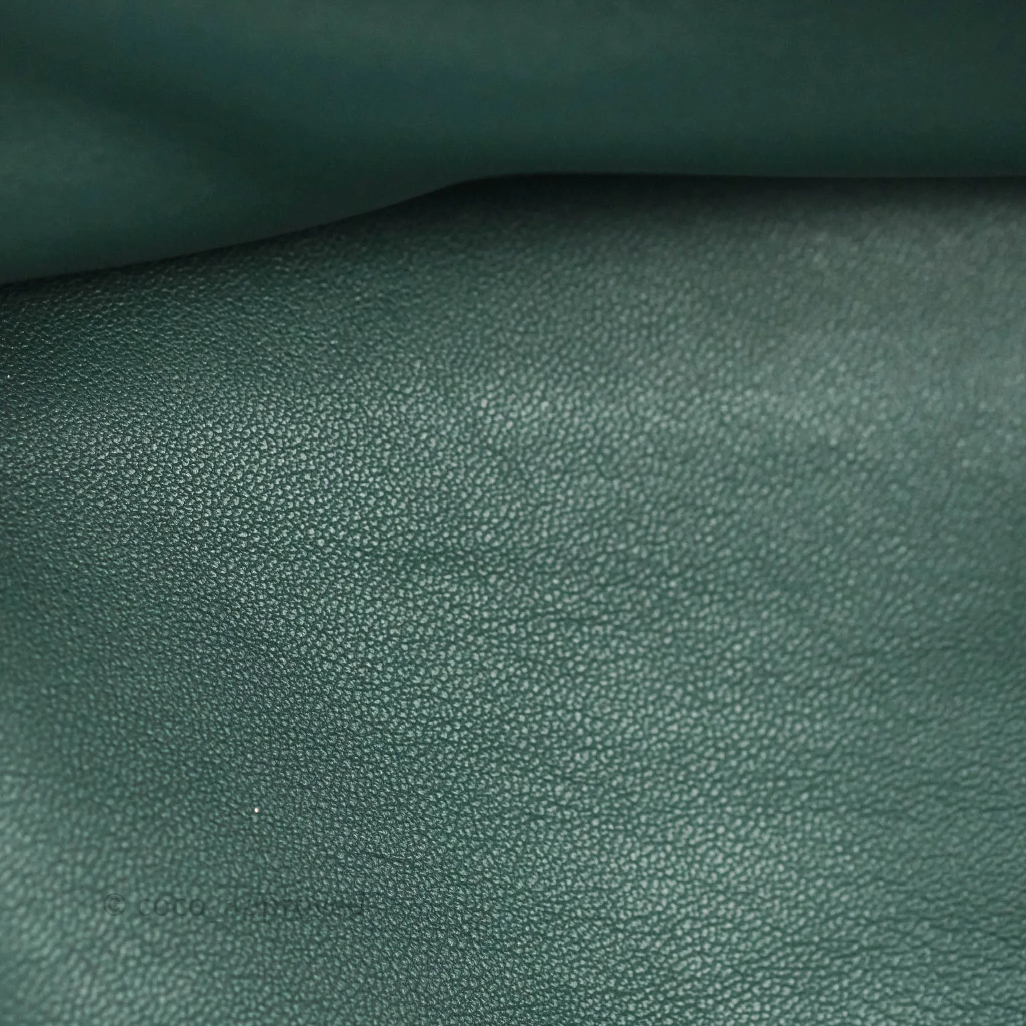 Celine Large Trio Crossbody Bag Dark Green Lambskin Gold Hardware