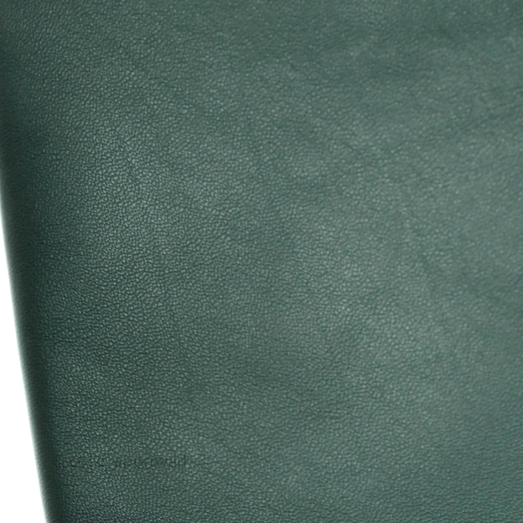 Celine Large Trio Crossbody Bag Dark Green Lambskin Gold Hardware