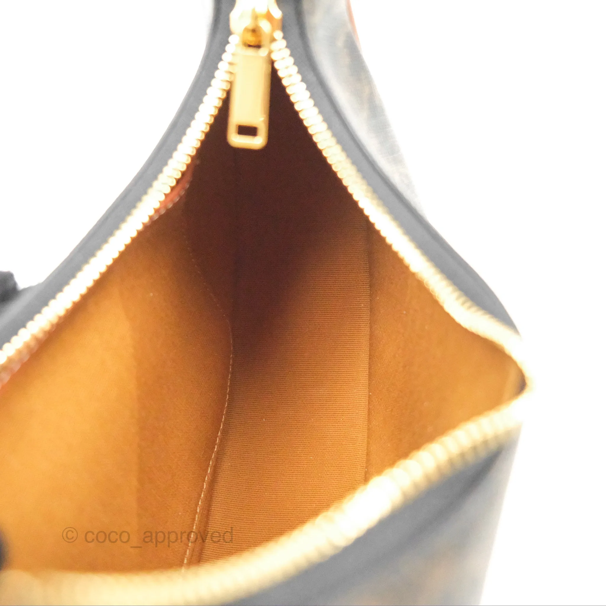 Celine Medium Ava Triomphe Bag Triomphe Canvas Tan Calfskin