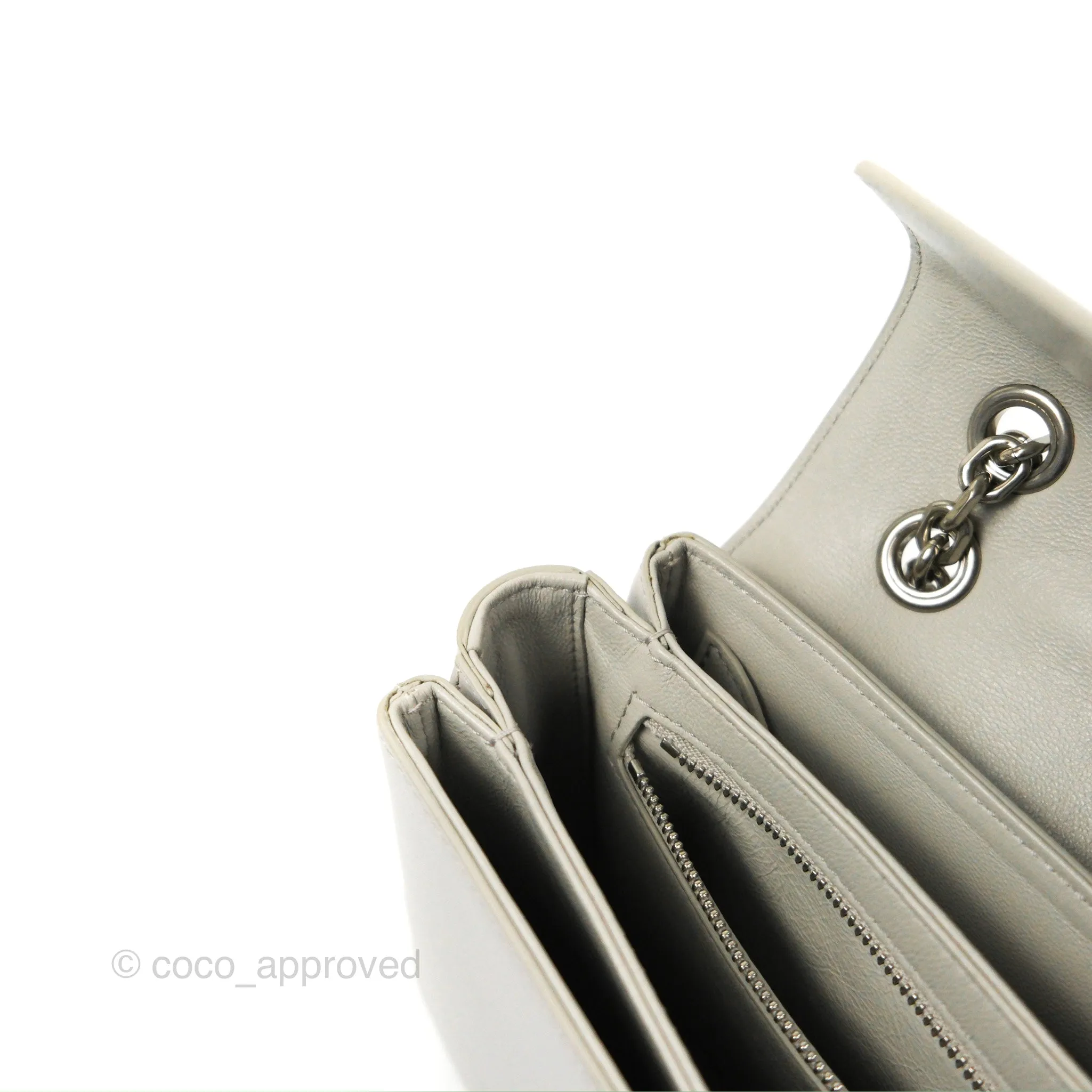 Celine Medium C Bag Light Grey Smooth Calfskin
