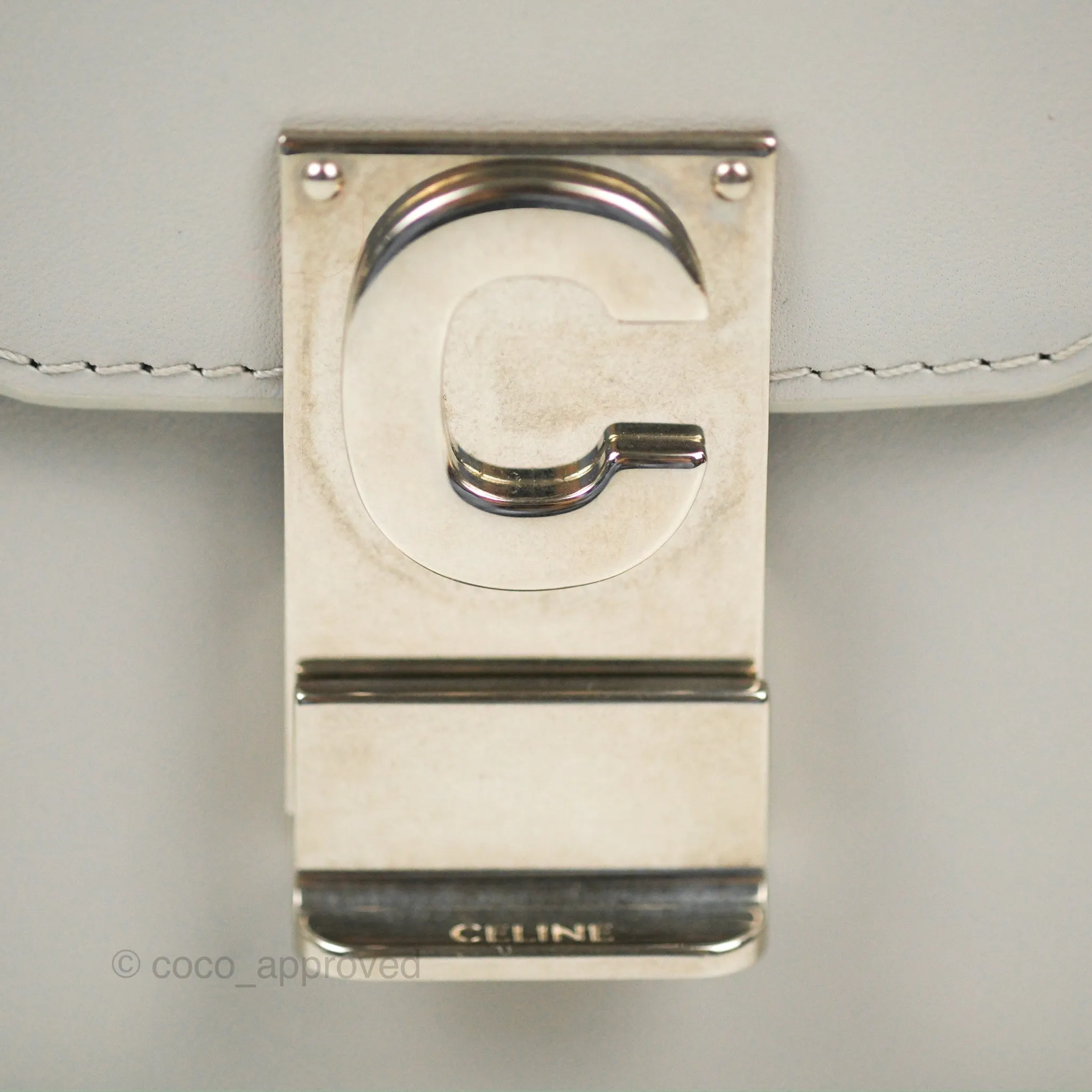 Celine Medium C Bag Light Grey Smooth Calfskin