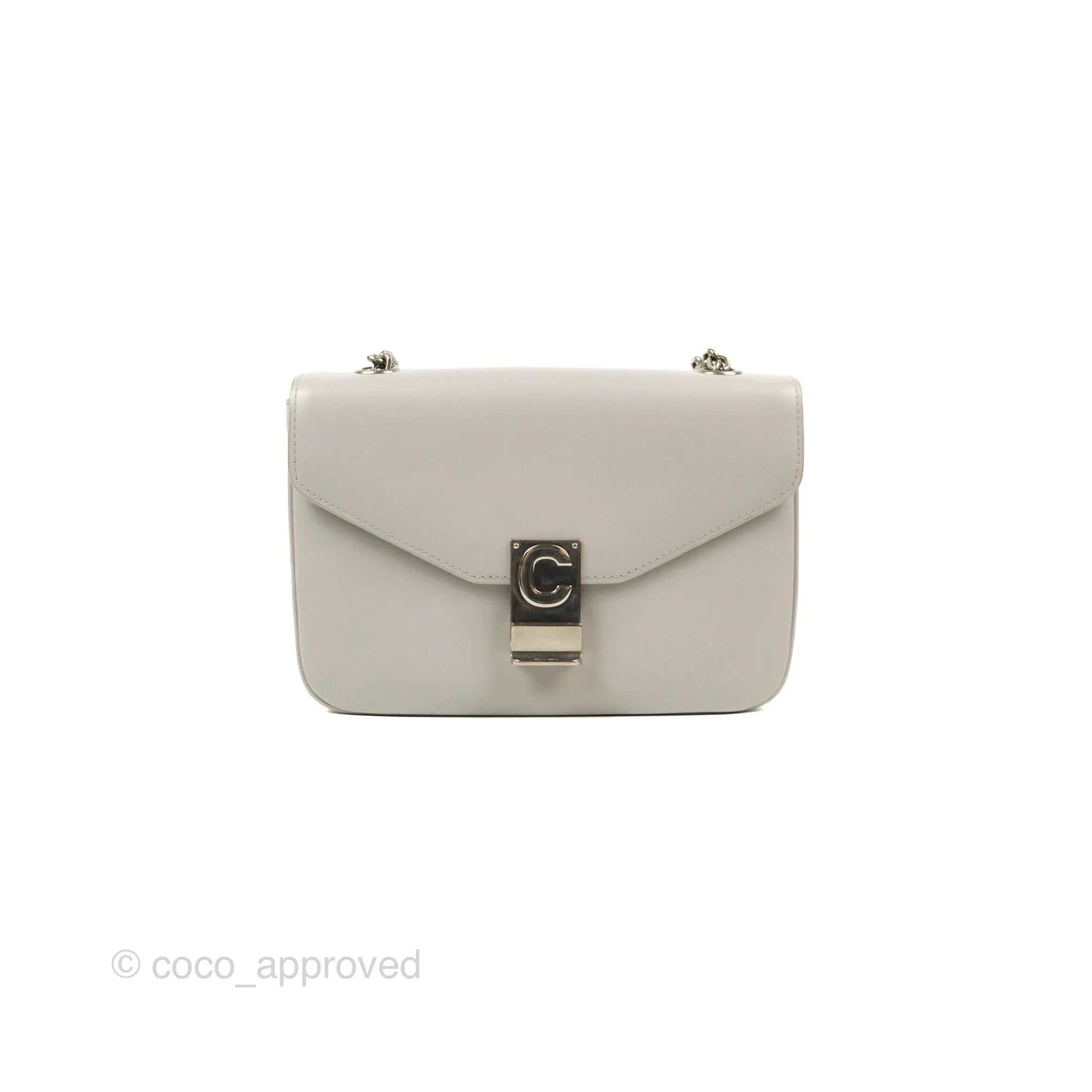 Celine Medium C Bag Light Grey Smooth Calfskin