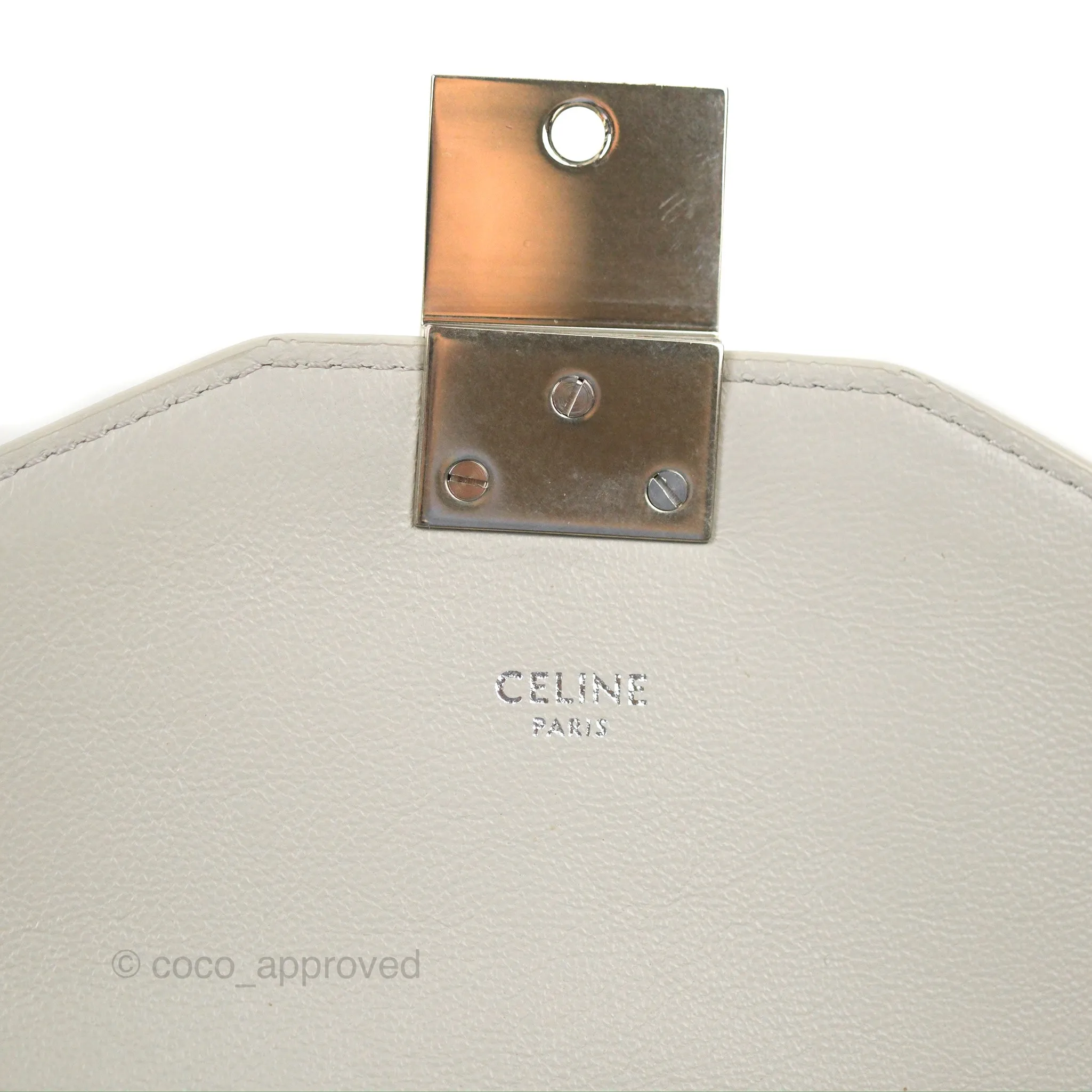 Celine Medium C Bag Light Grey Smooth Calfskin
