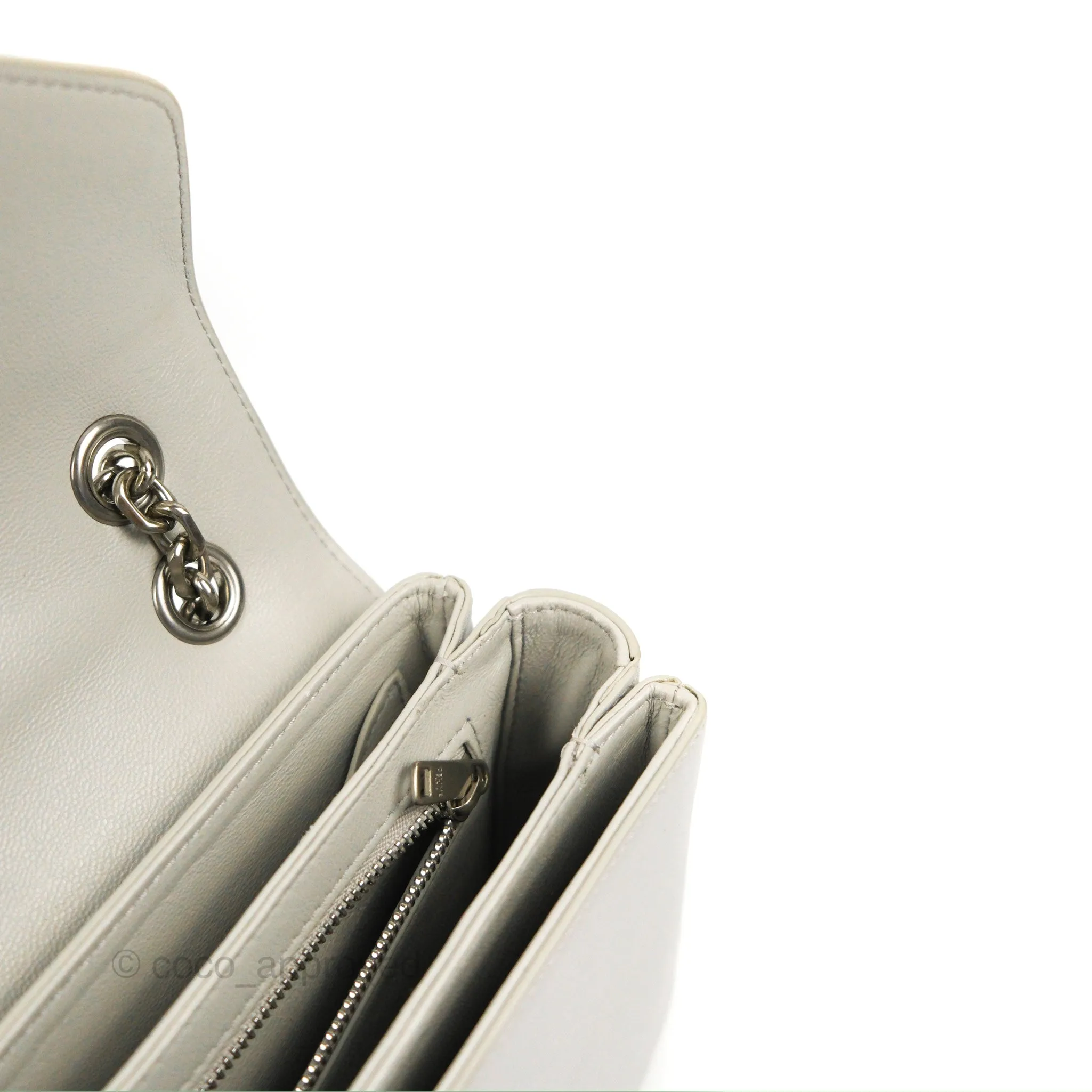 Celine Medium C Bag Light Grey Smooth Calfskin