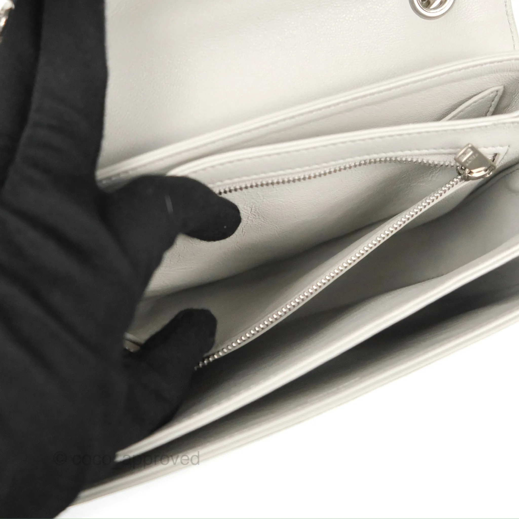 Celine Medium C Bag Light Grey Smooth Calfskin