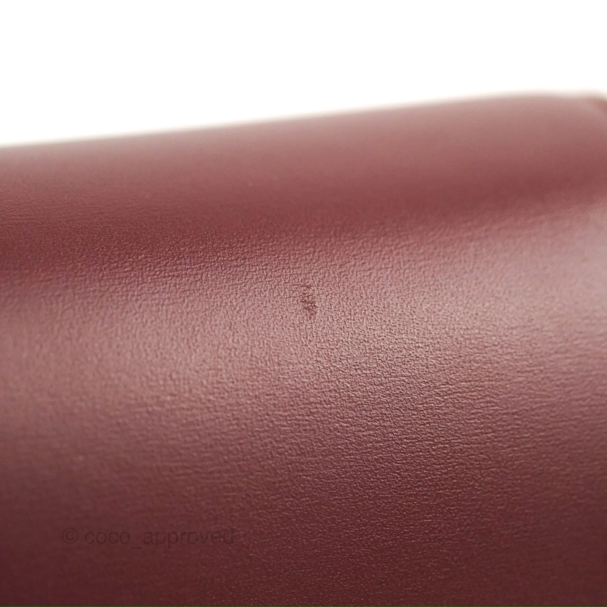 Celine Medium Classic Box Flap Burgundy Calfskin