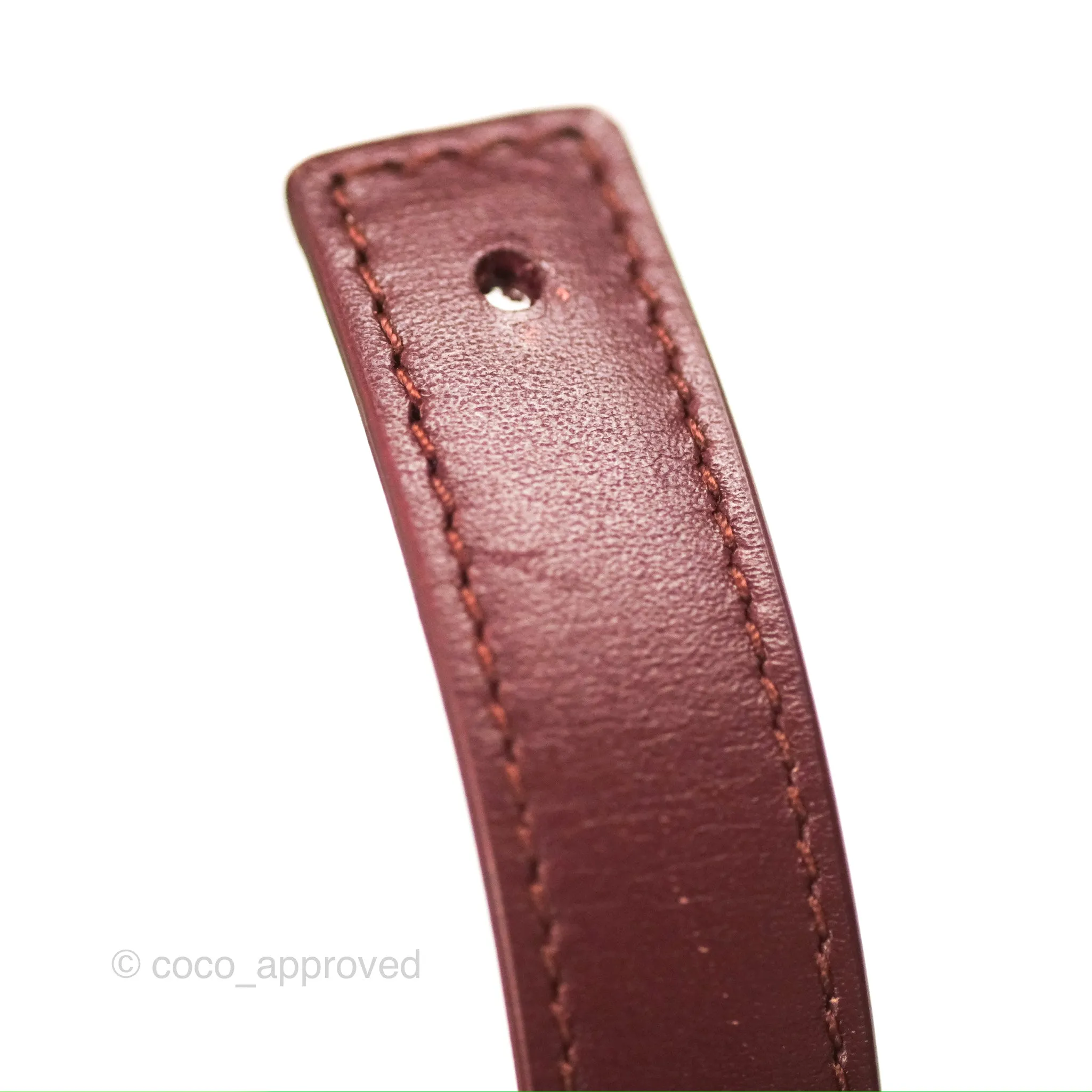 Celine Medium Classic Box Flap Burgundy Calfskin