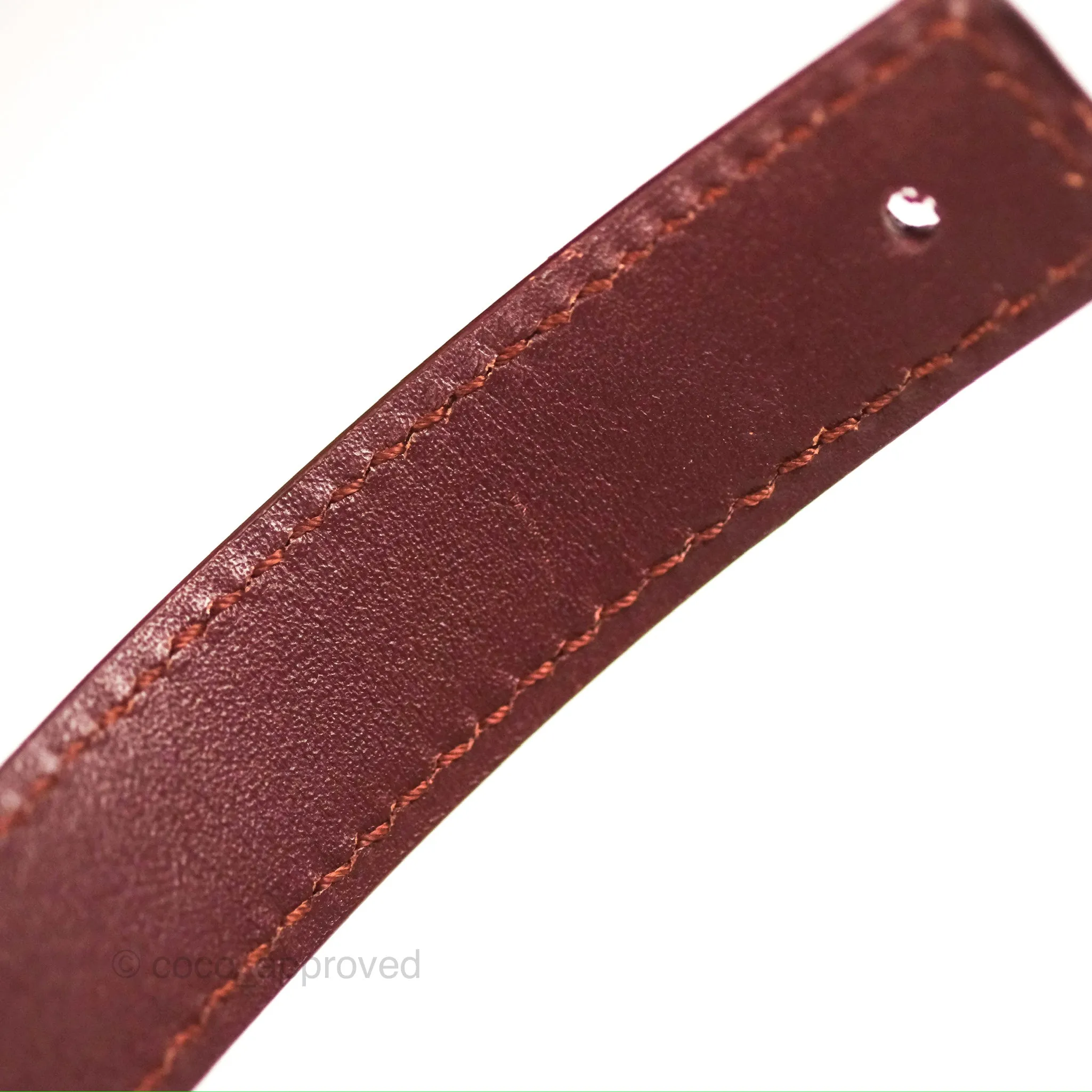 Celine Medium Classic Box Flap Burgundy Calfskin