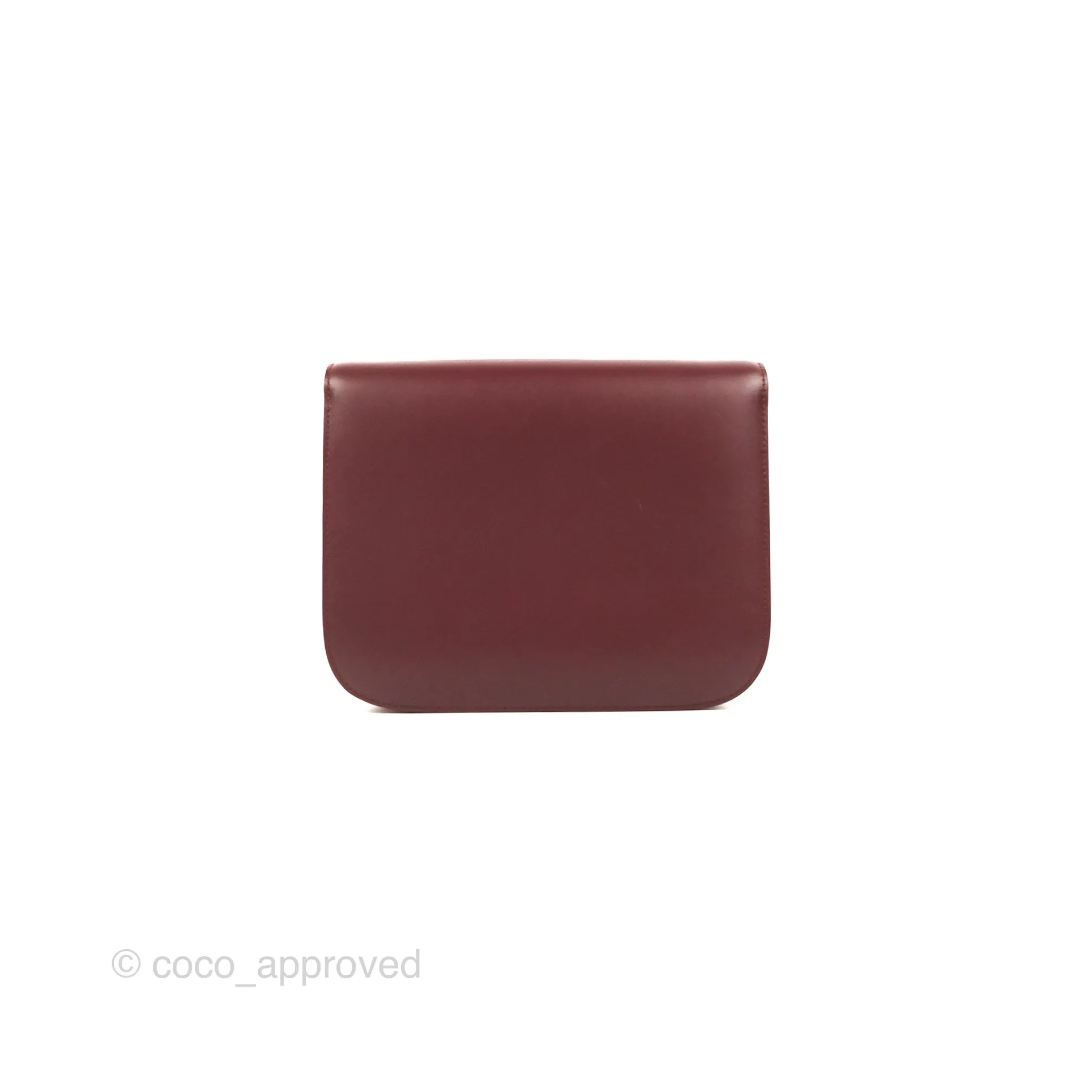 Celine Medium Classic Box Flap Burgundy Calfskin