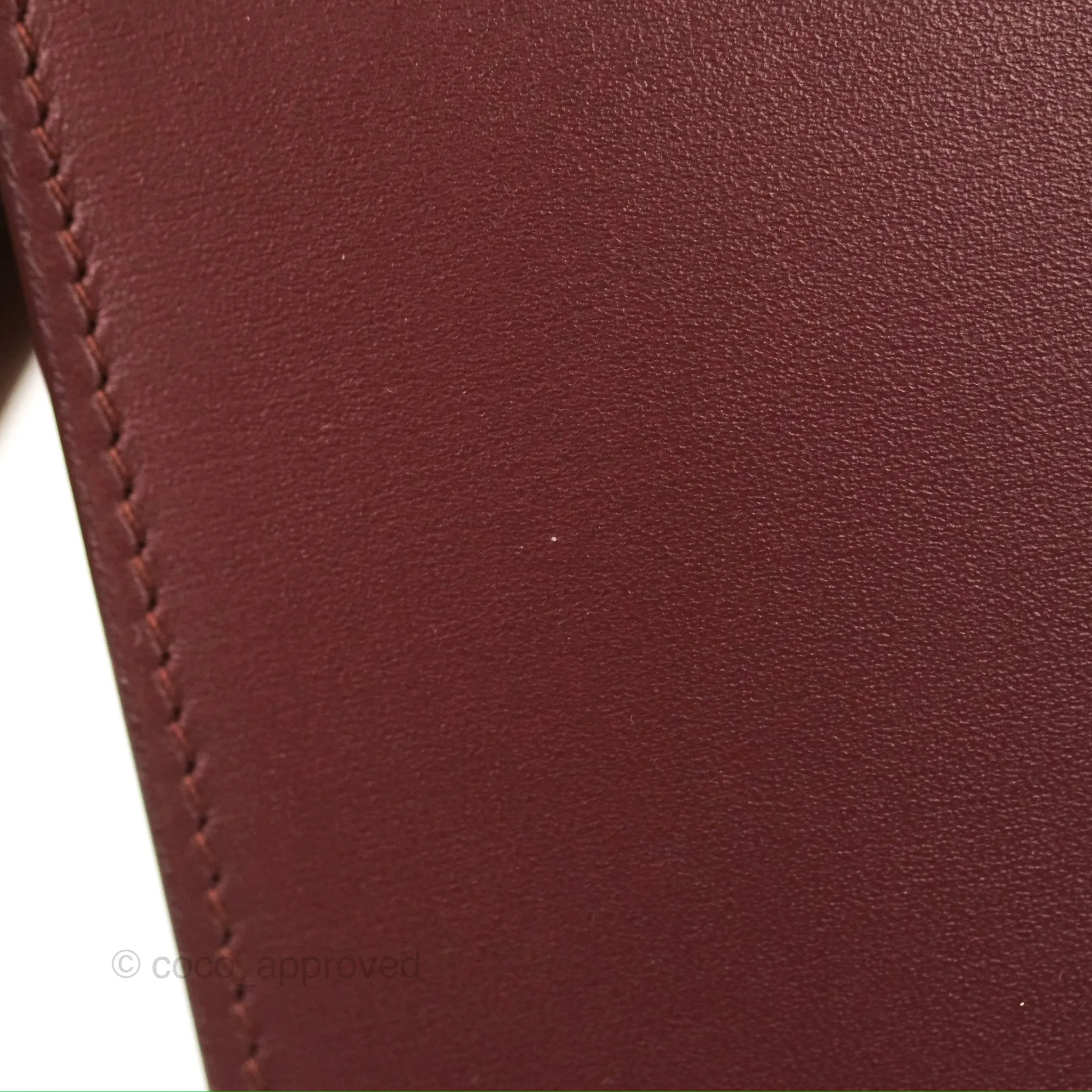 Celine Medium Classic Box Flap Burgundy Calfskin