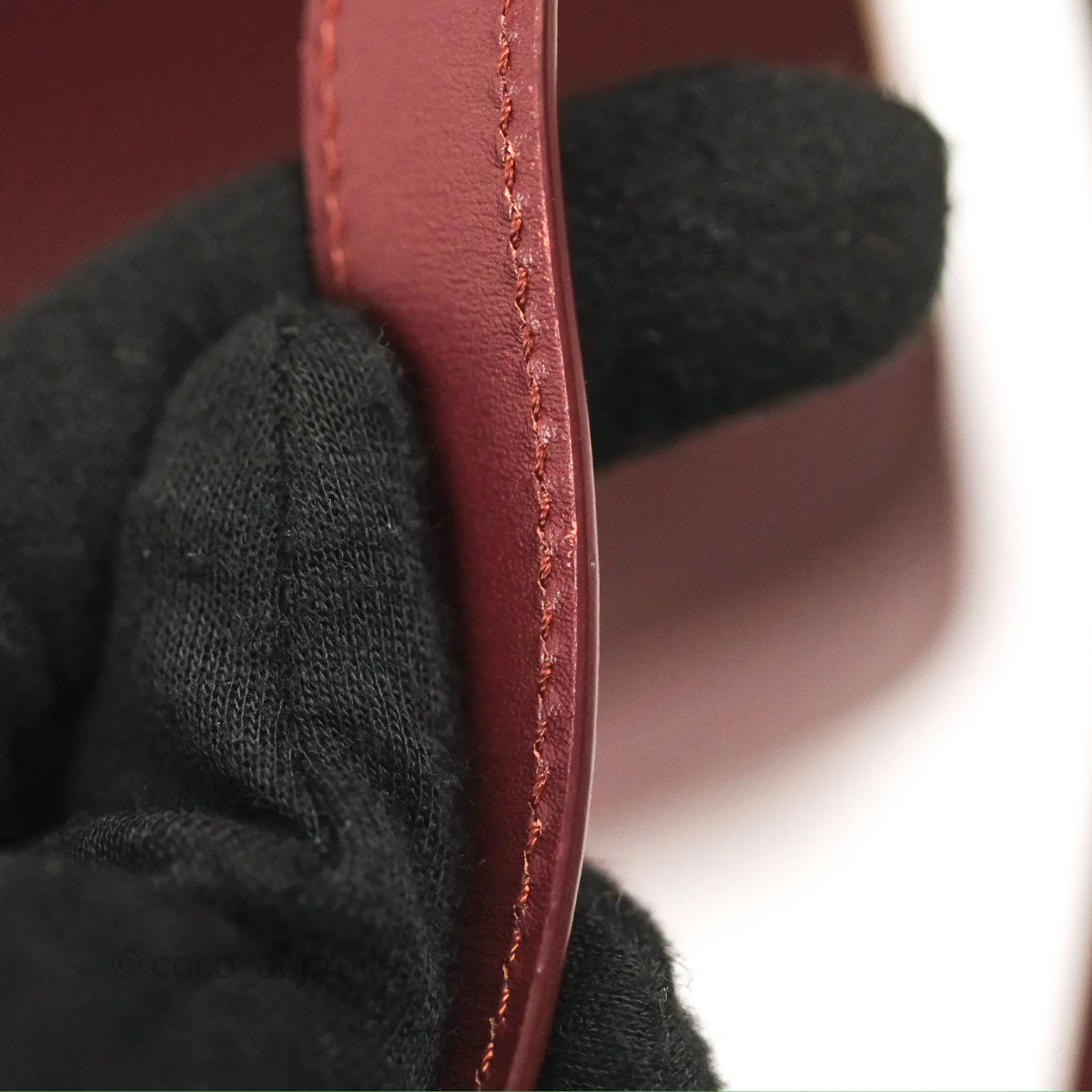 Celine Medium Classic Box Flap Burgundy Calfskin