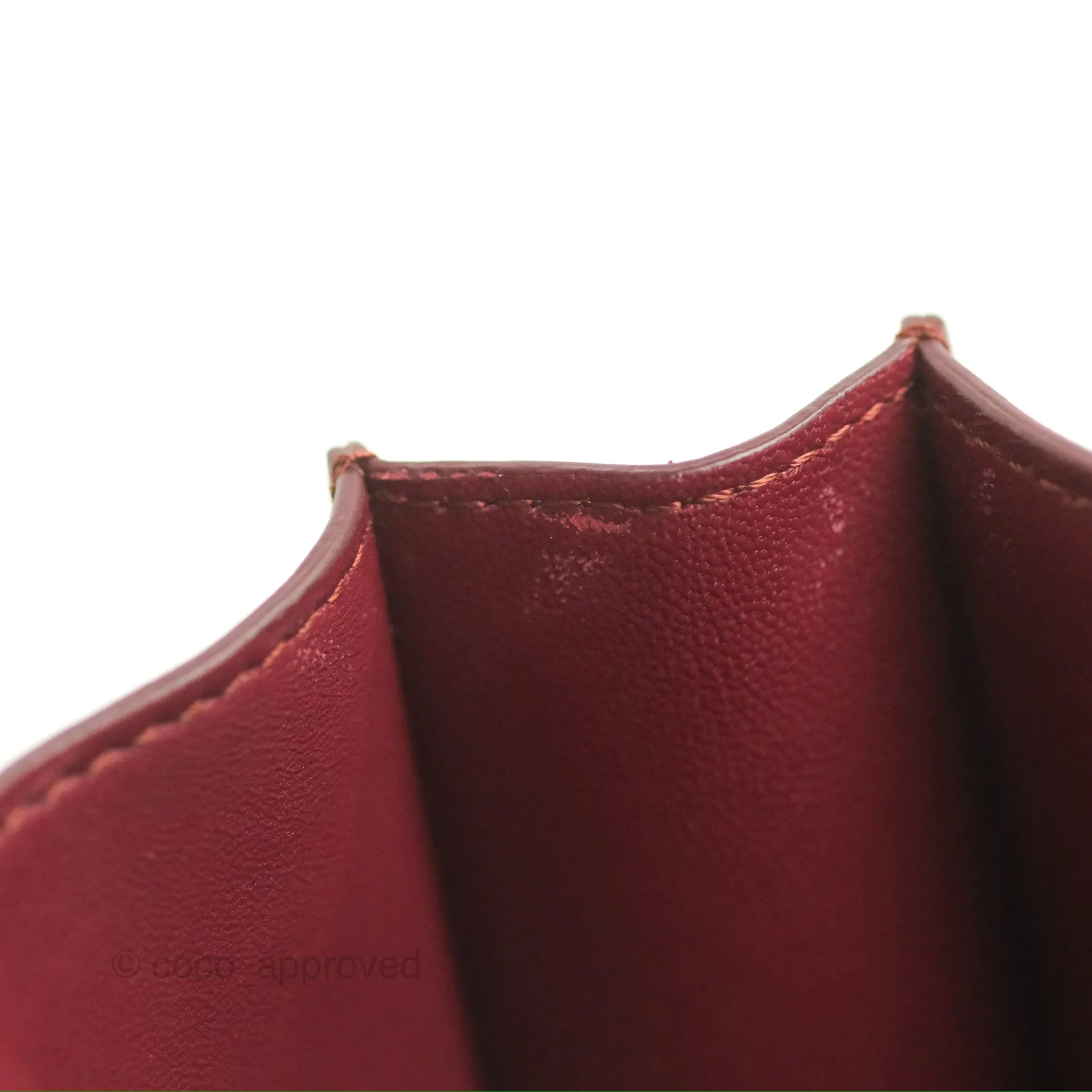 Celine Medium Classic Box Flap Burgundy Calfskin