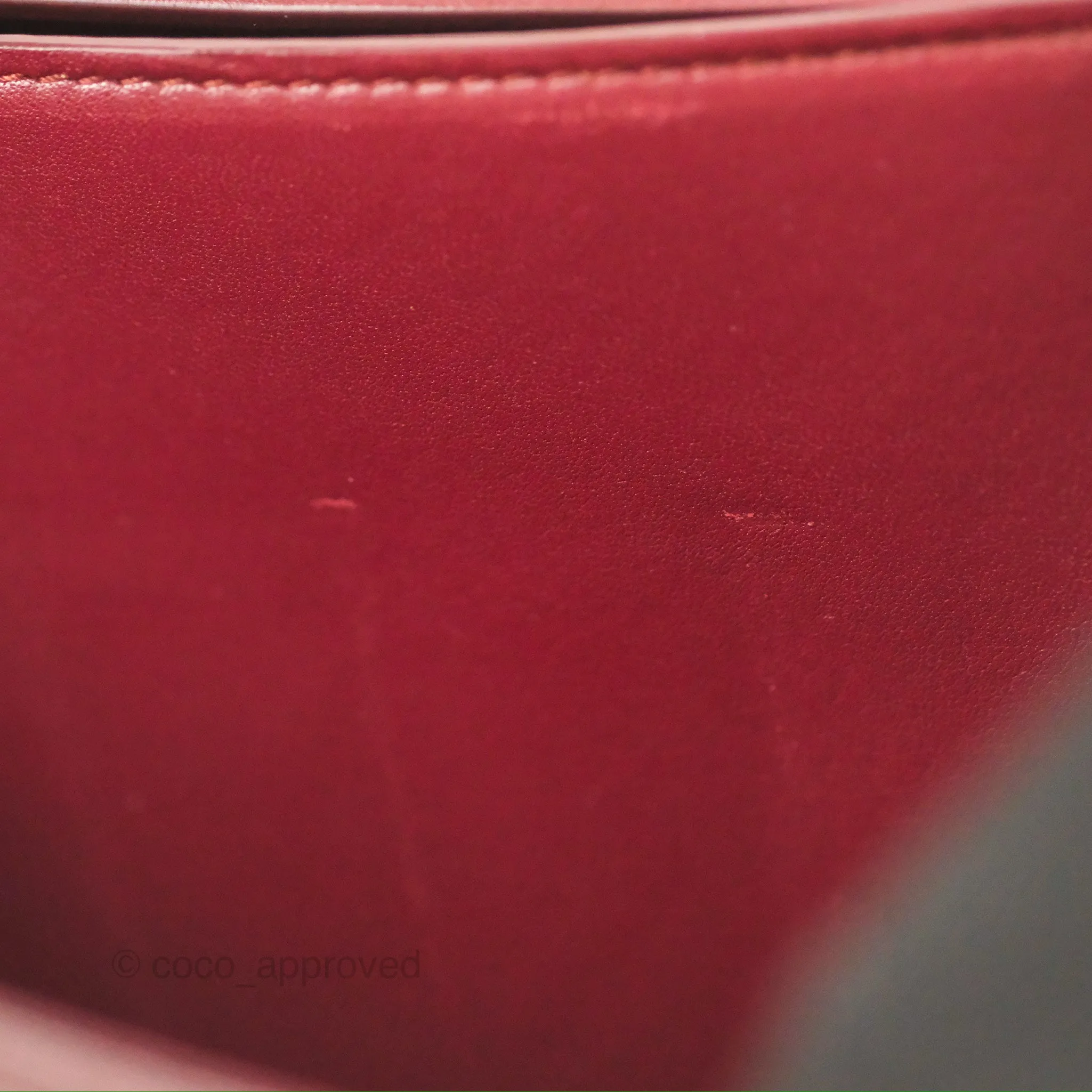 Celine Medium Classic Box Flap Burgundy Calfskin