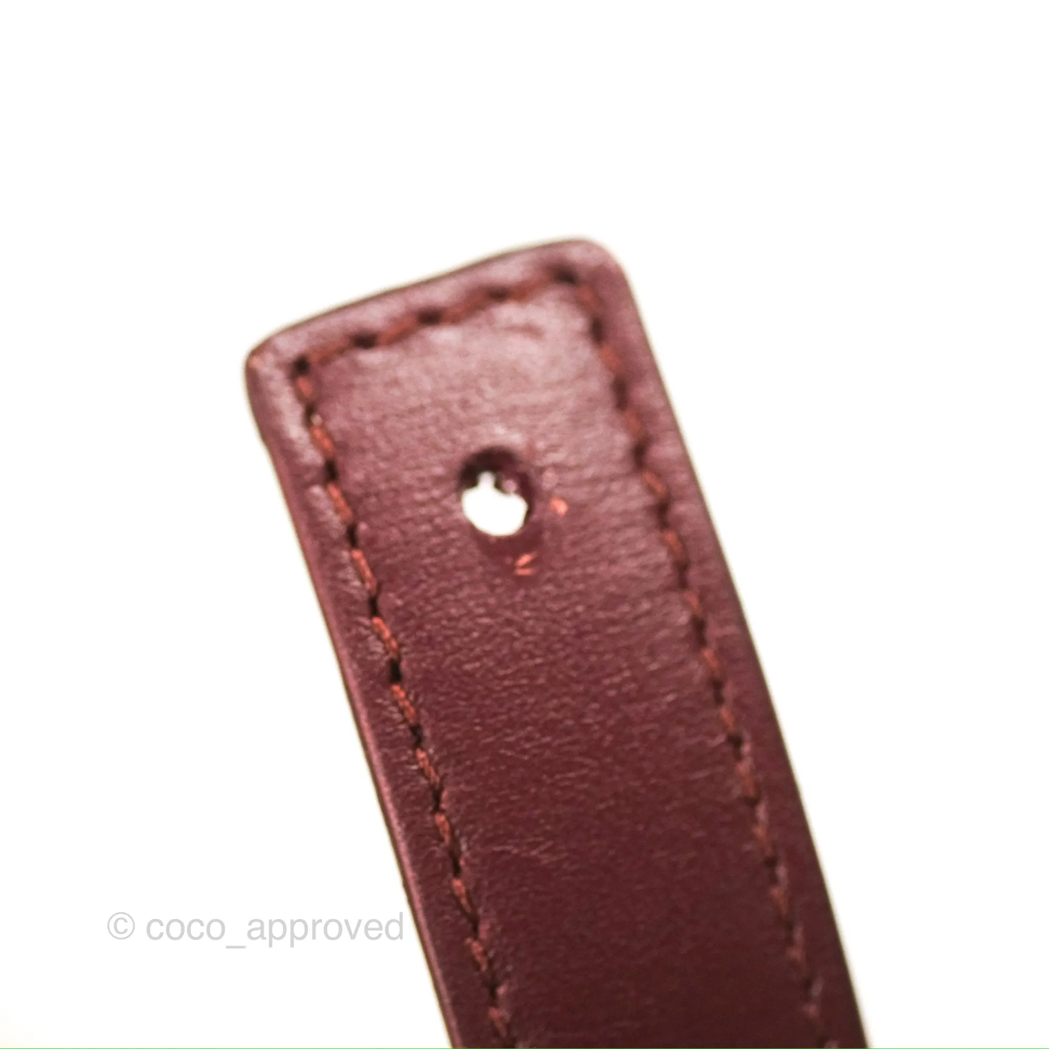 Celine Medium Classic Box Flap Burgundy Calfskin