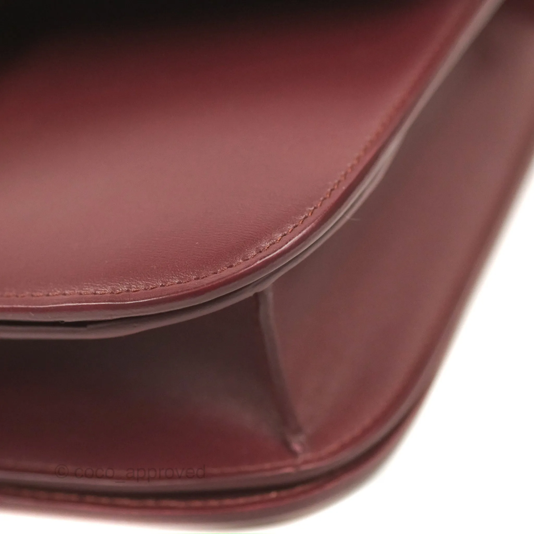 Celine Medium Classic Box Flap Burgundy Calfskin