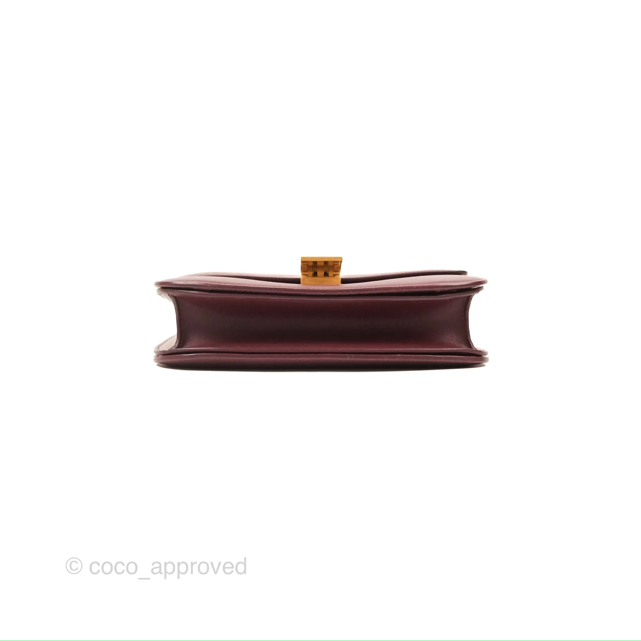 Celine Medium Classic Box Flap Burgundy Calfskin