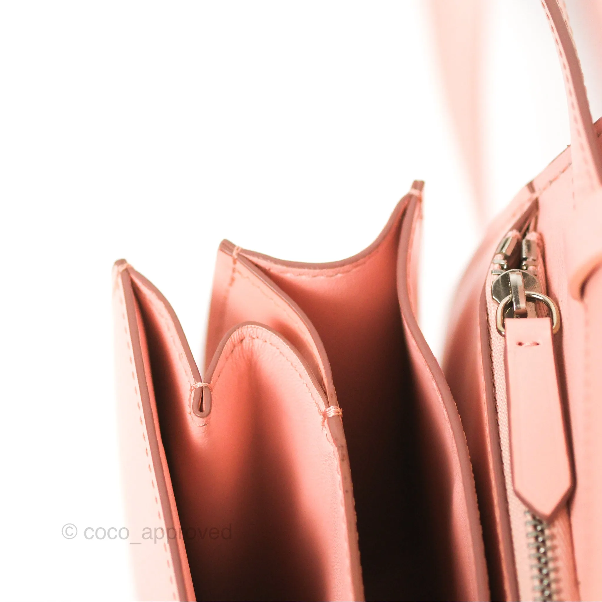 Celine Medium Classic Box Flap Light Pink Box Calfskin Silver Hardware
