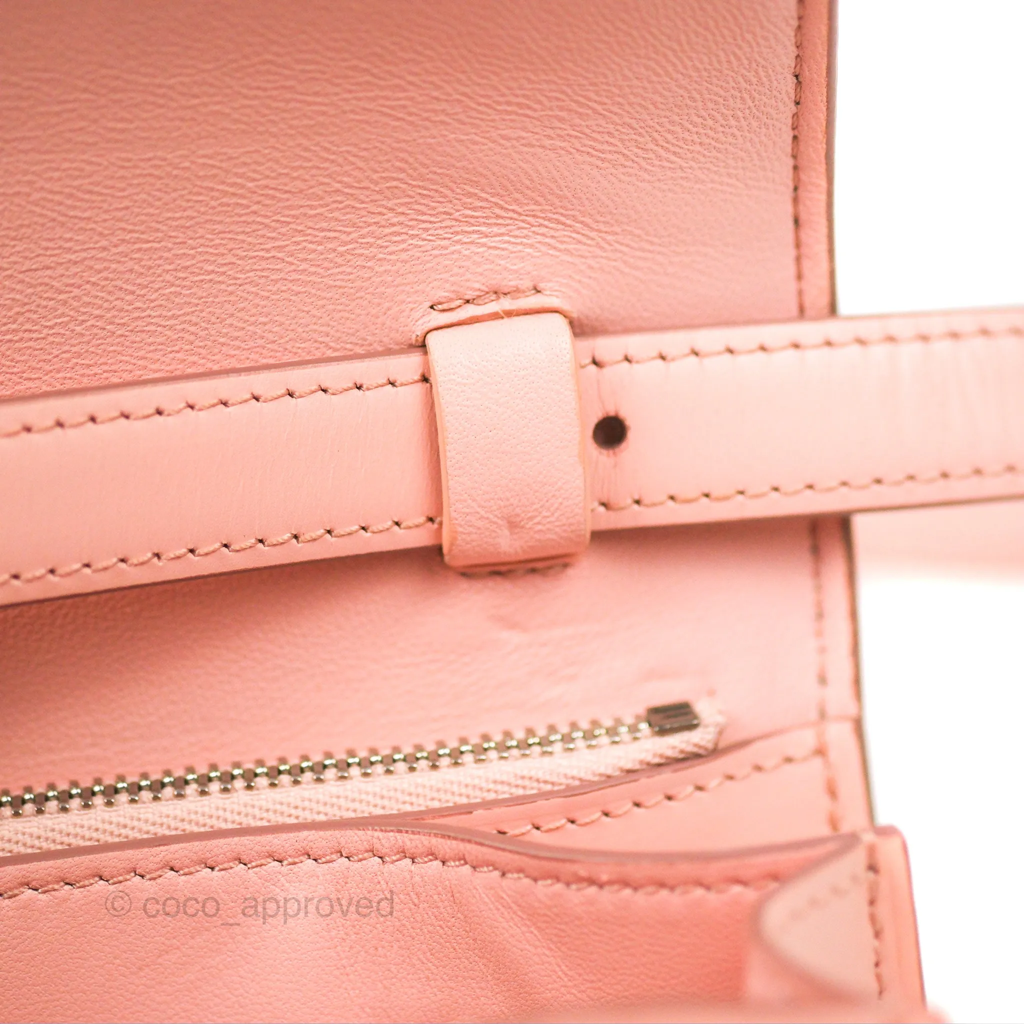 Celine Medium Classic Box Flap Light Pink Box Calfskin Silver Hardware