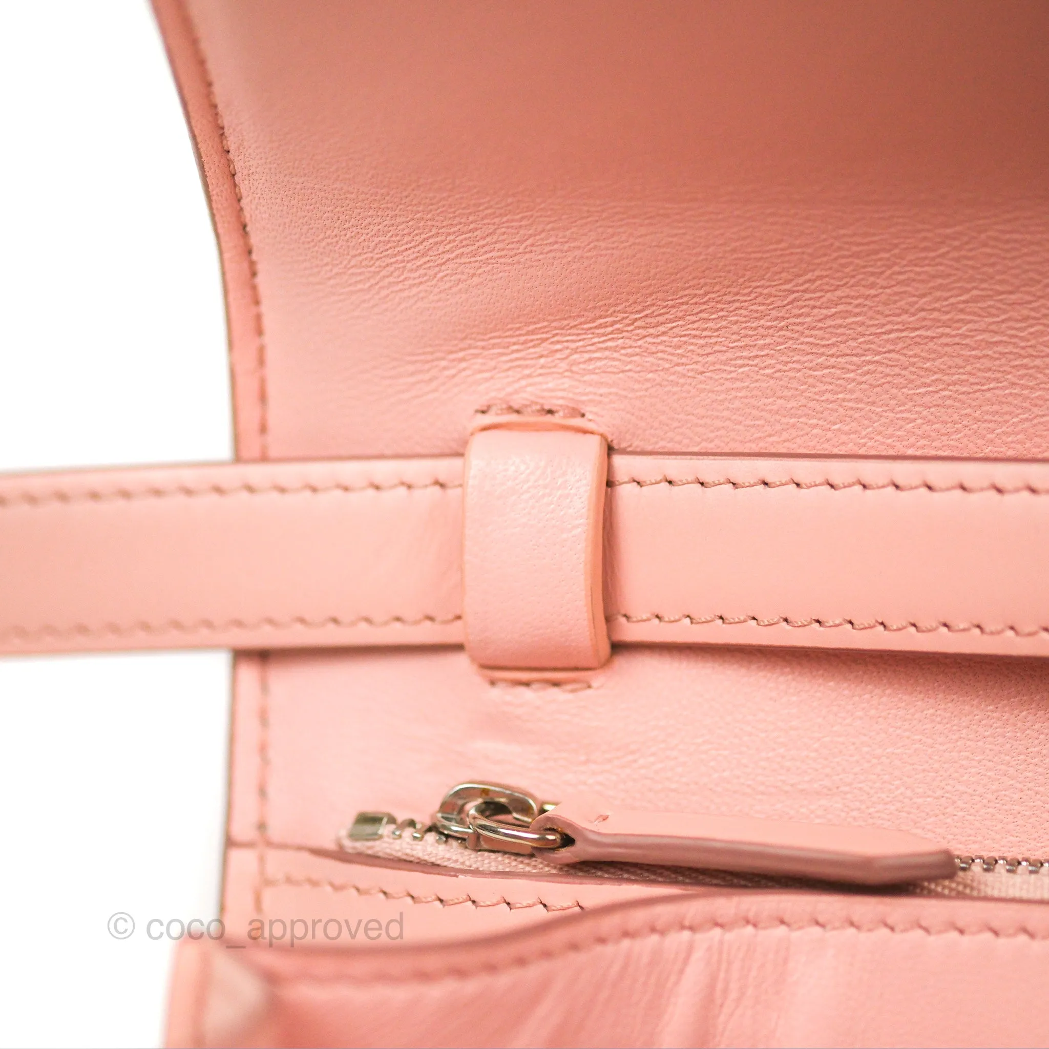 Celine Medium Classic Box Flap Light Pink Box Calfskin Silver Hardware