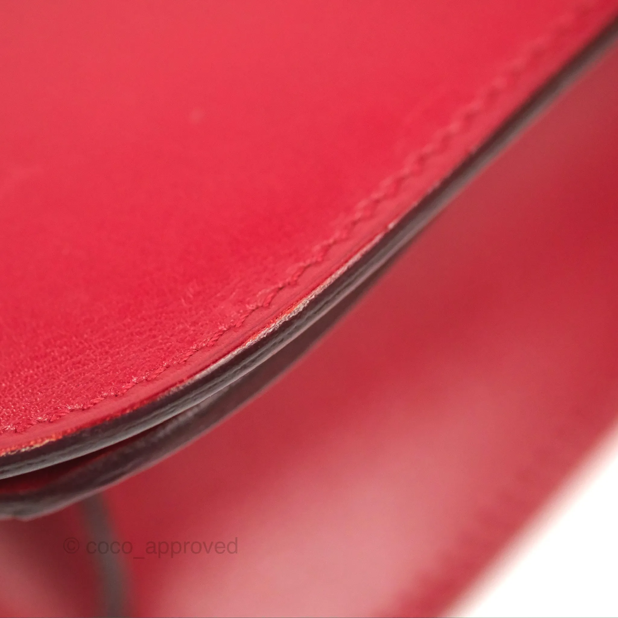 Celine Medium Classic Box Flap Red Calfskin