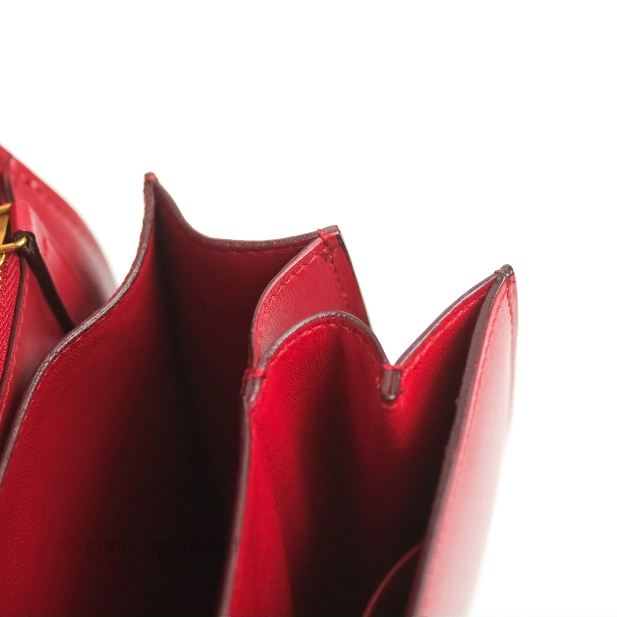 Celine Medium Classic Box Flap Red Calfskin
