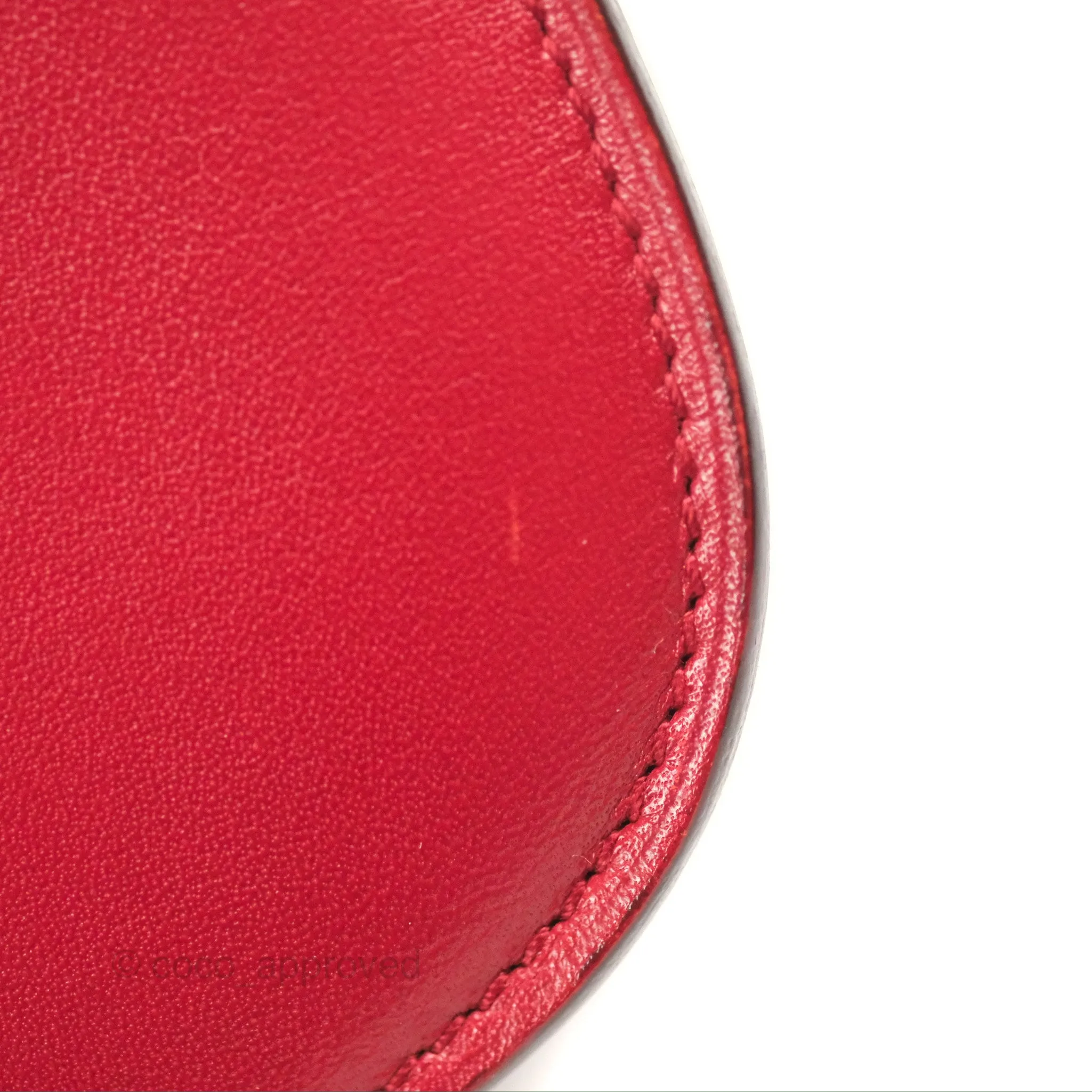 Celine Medium Classic Box Flap Red Calfskin