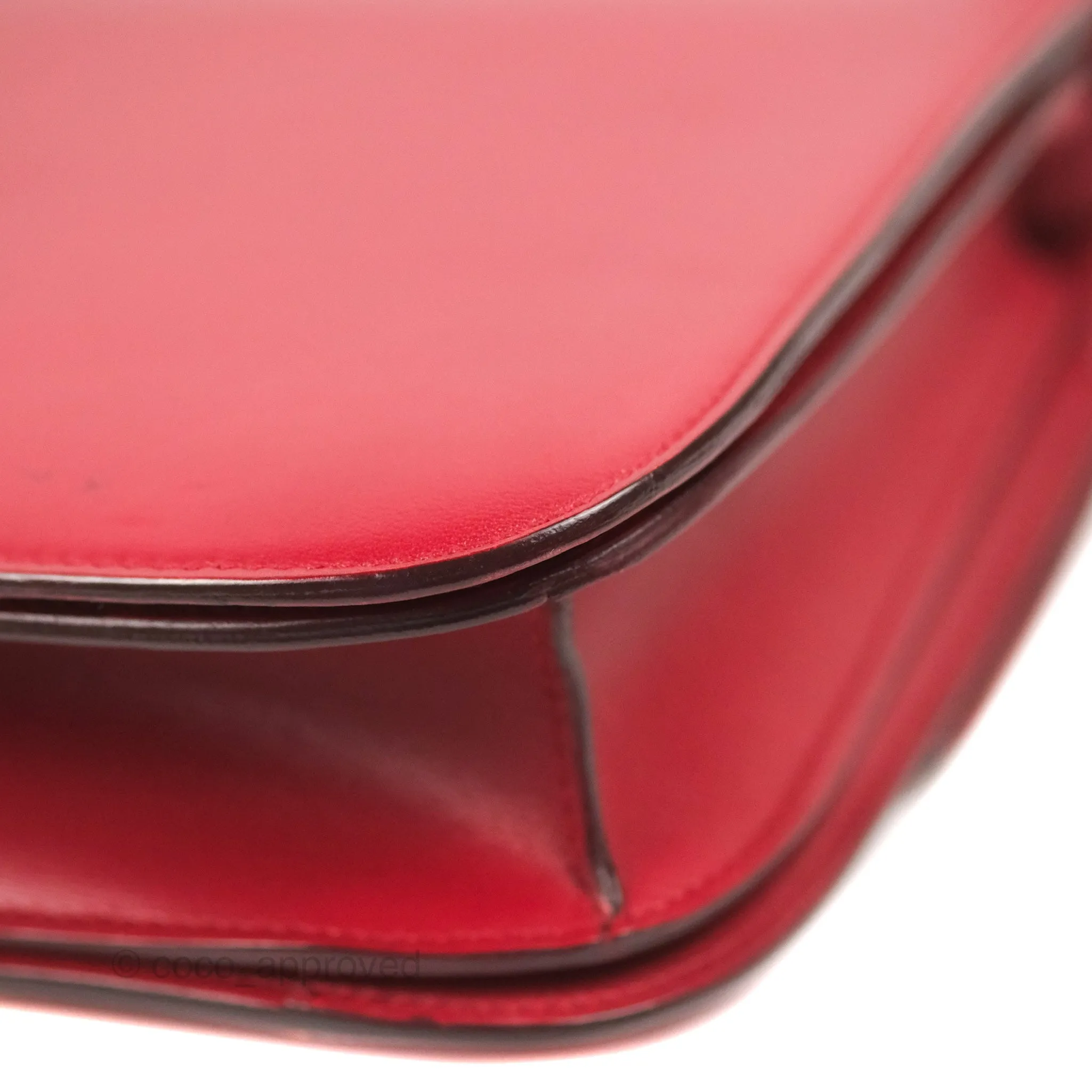 Celine Medium Classic Box Flap Red Calfskin