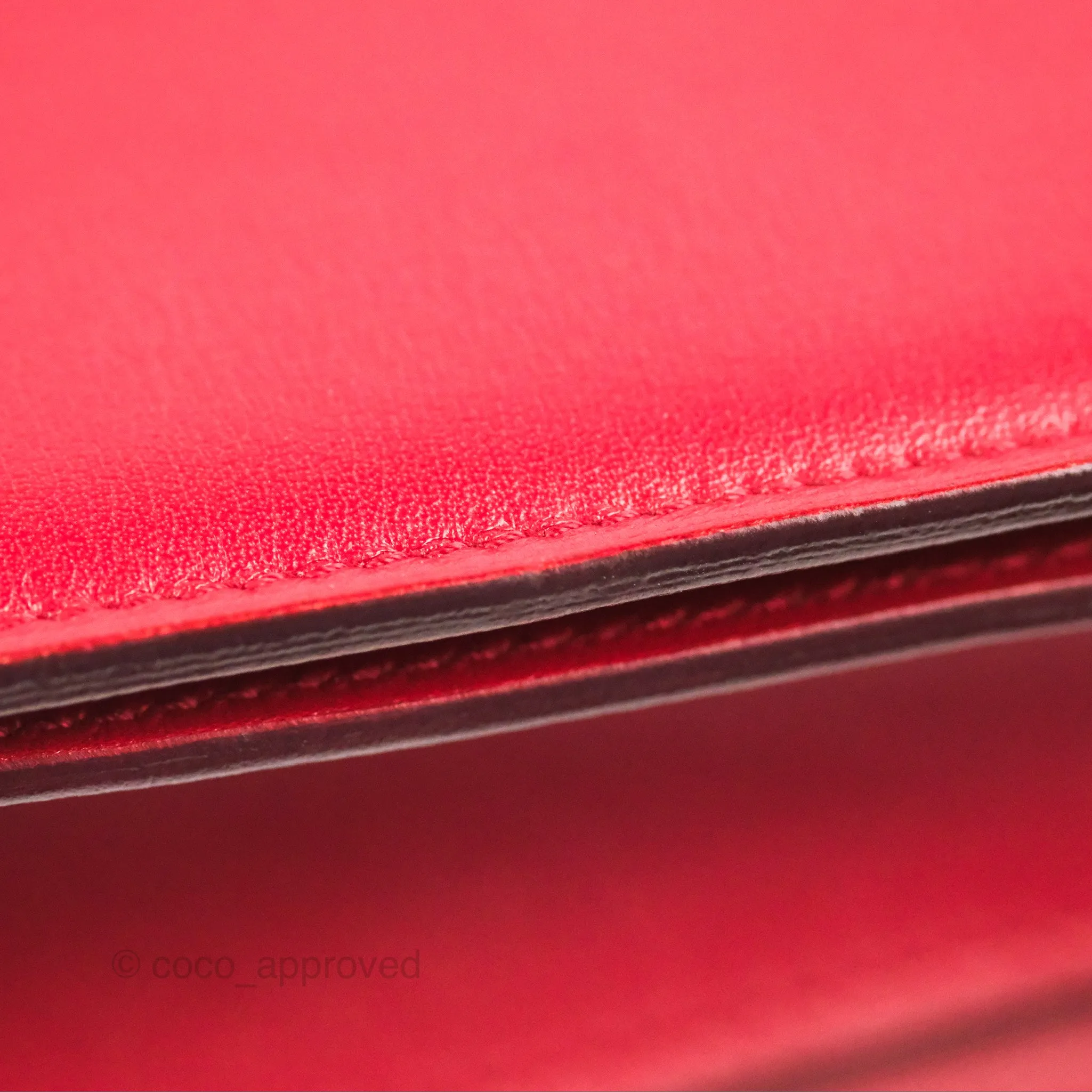 Celine Medium Classic Box Flap Red Calfskin