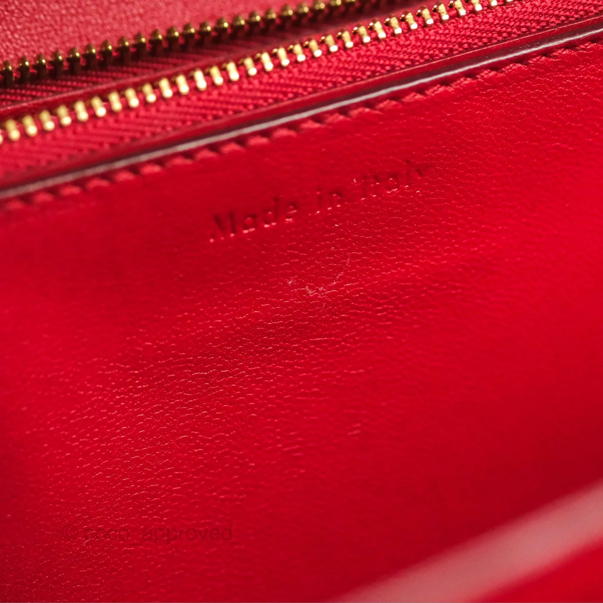 Celine Medium Classic Box Flap Red Calfskin