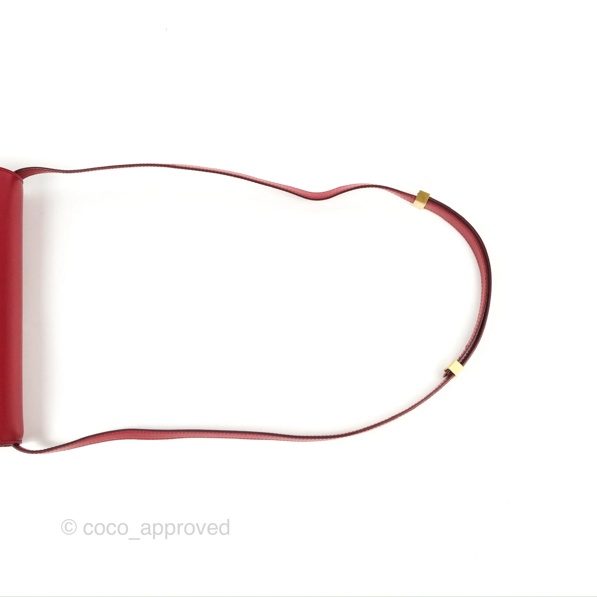 Celine Medium Classic Box Flap Red Calfskin