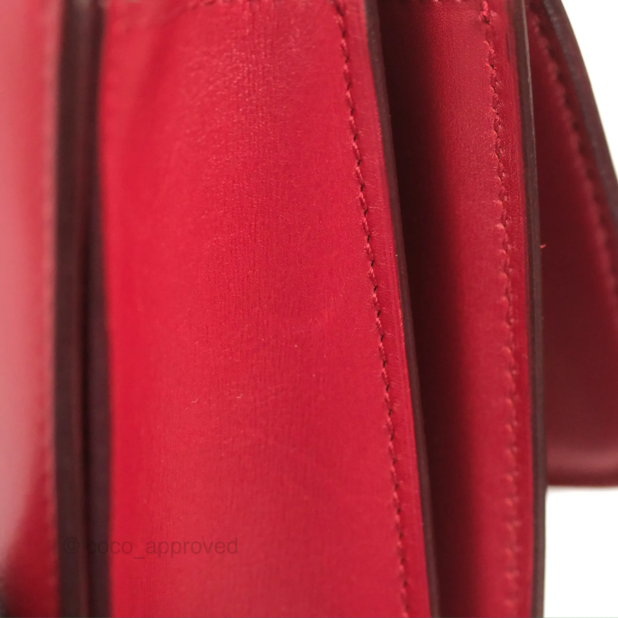 Celine Medium Classic Box Flap Red Calfskin