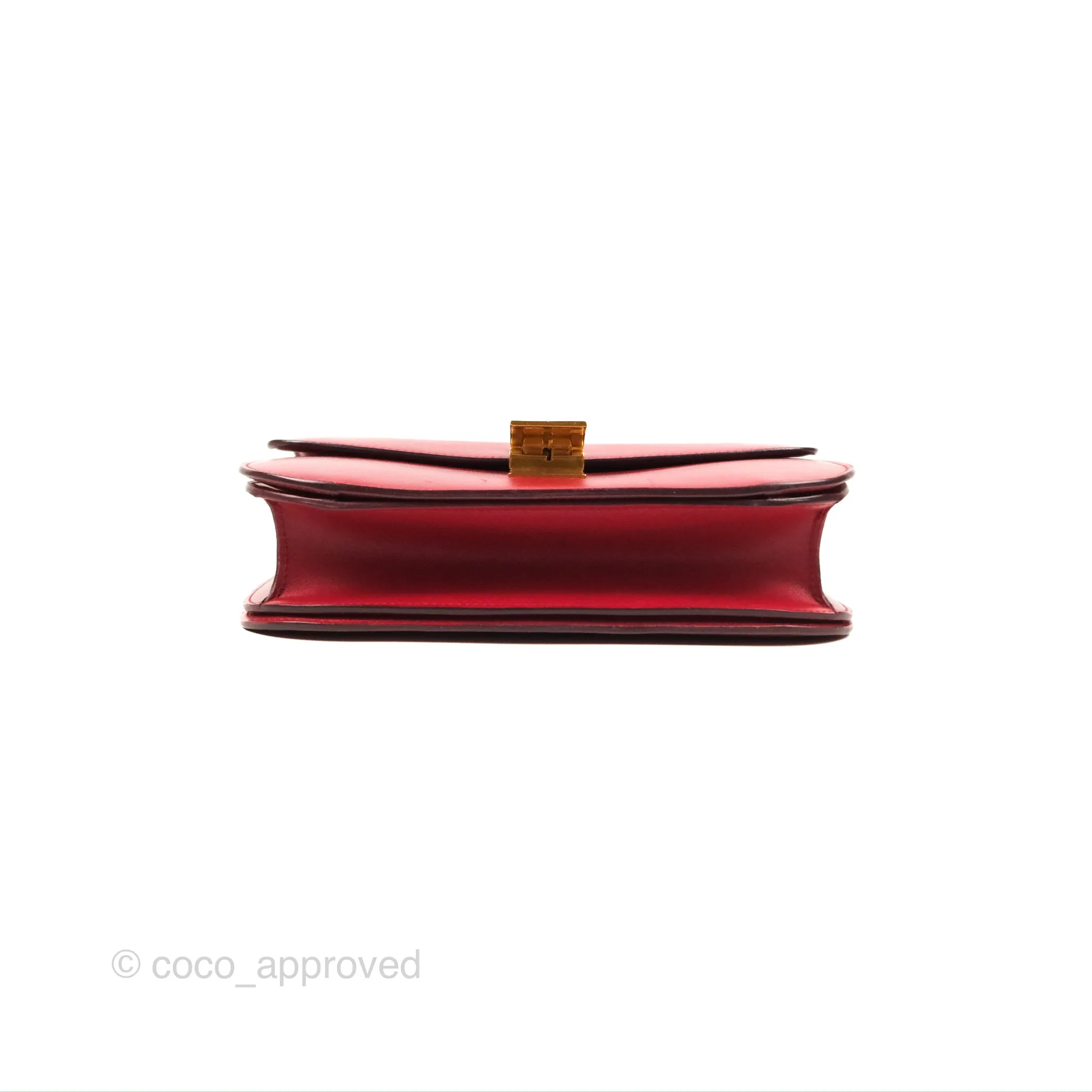 Celine Medium Classic Box Flap Red Calfskin