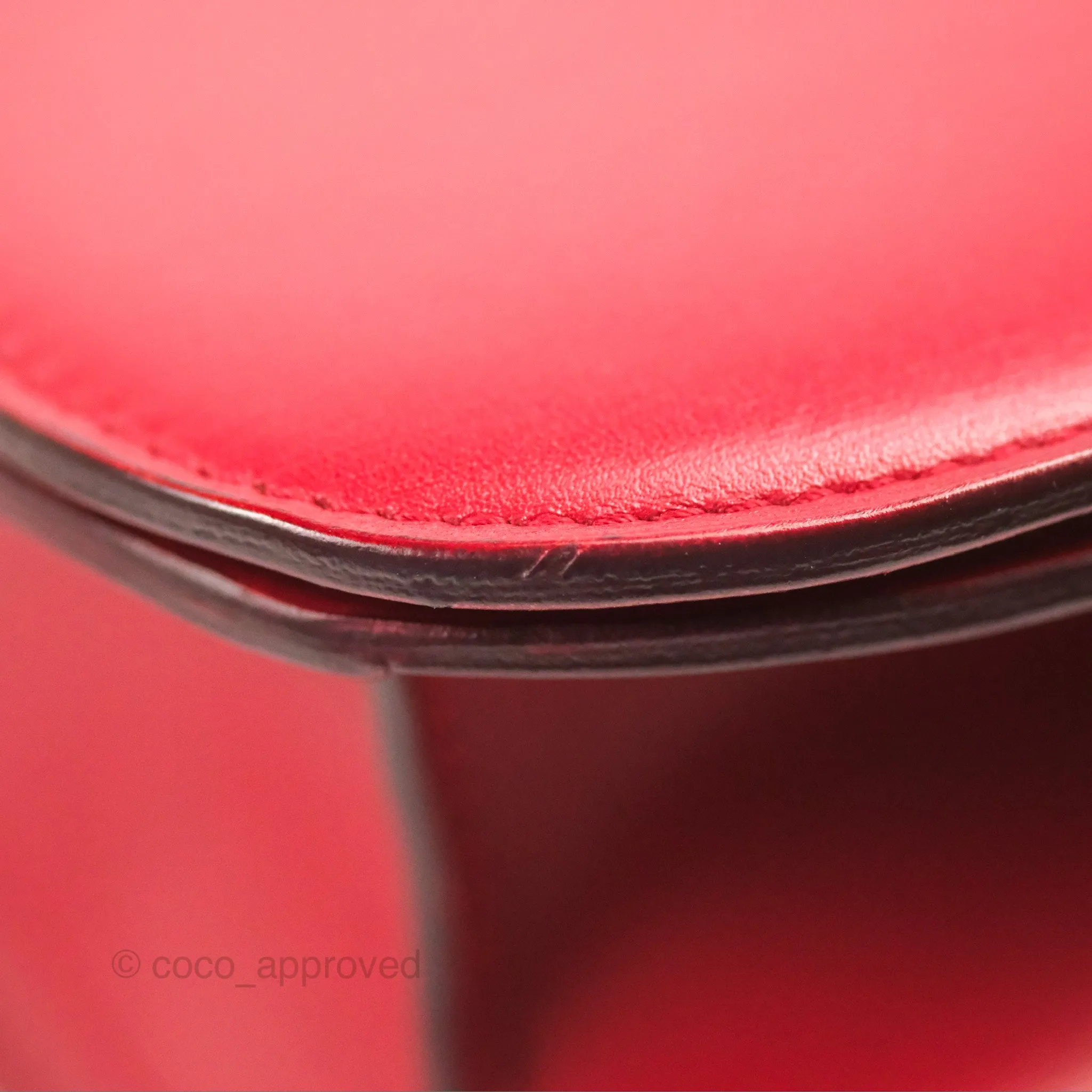 Celine Medium Classic Box Flap Red Calfskin