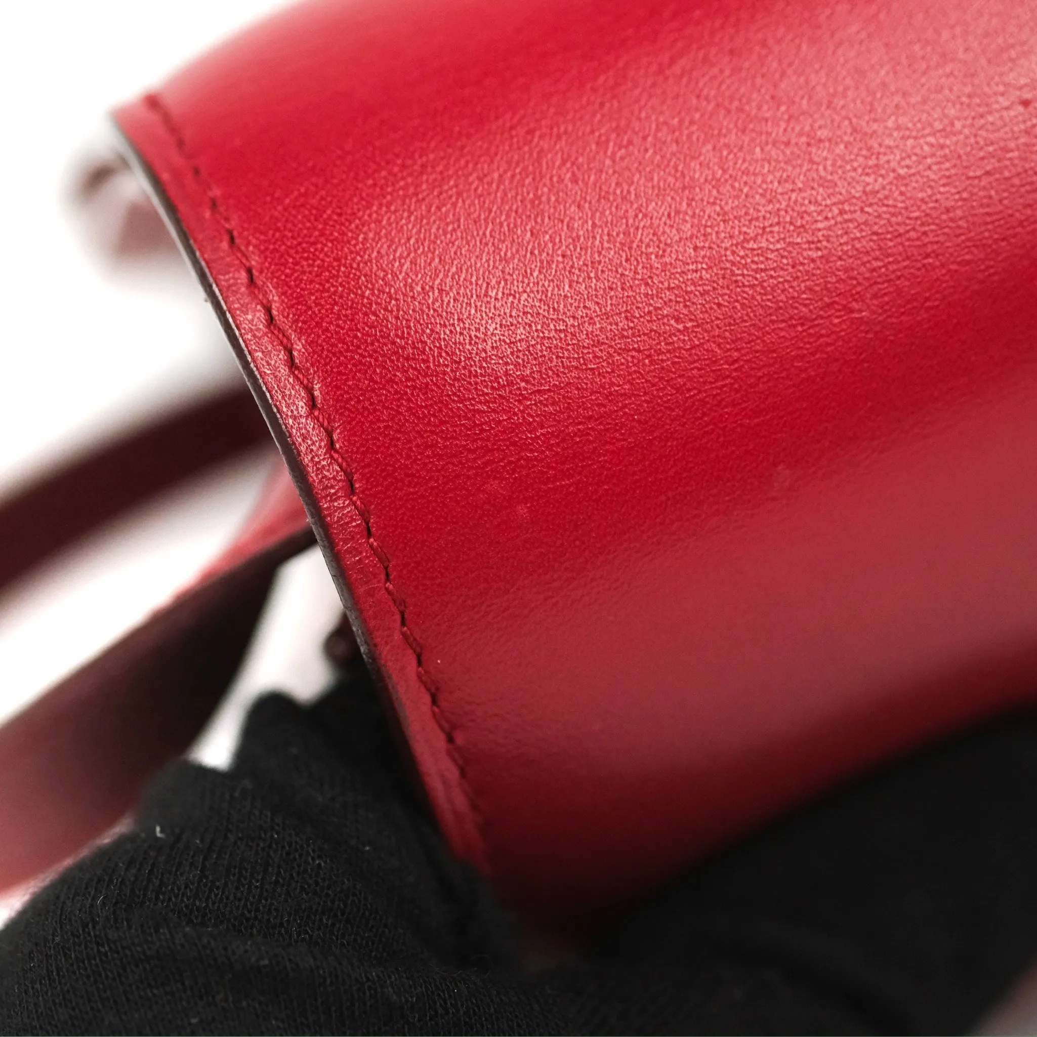 Celine Medium Classic Box Flap Red Calfskin