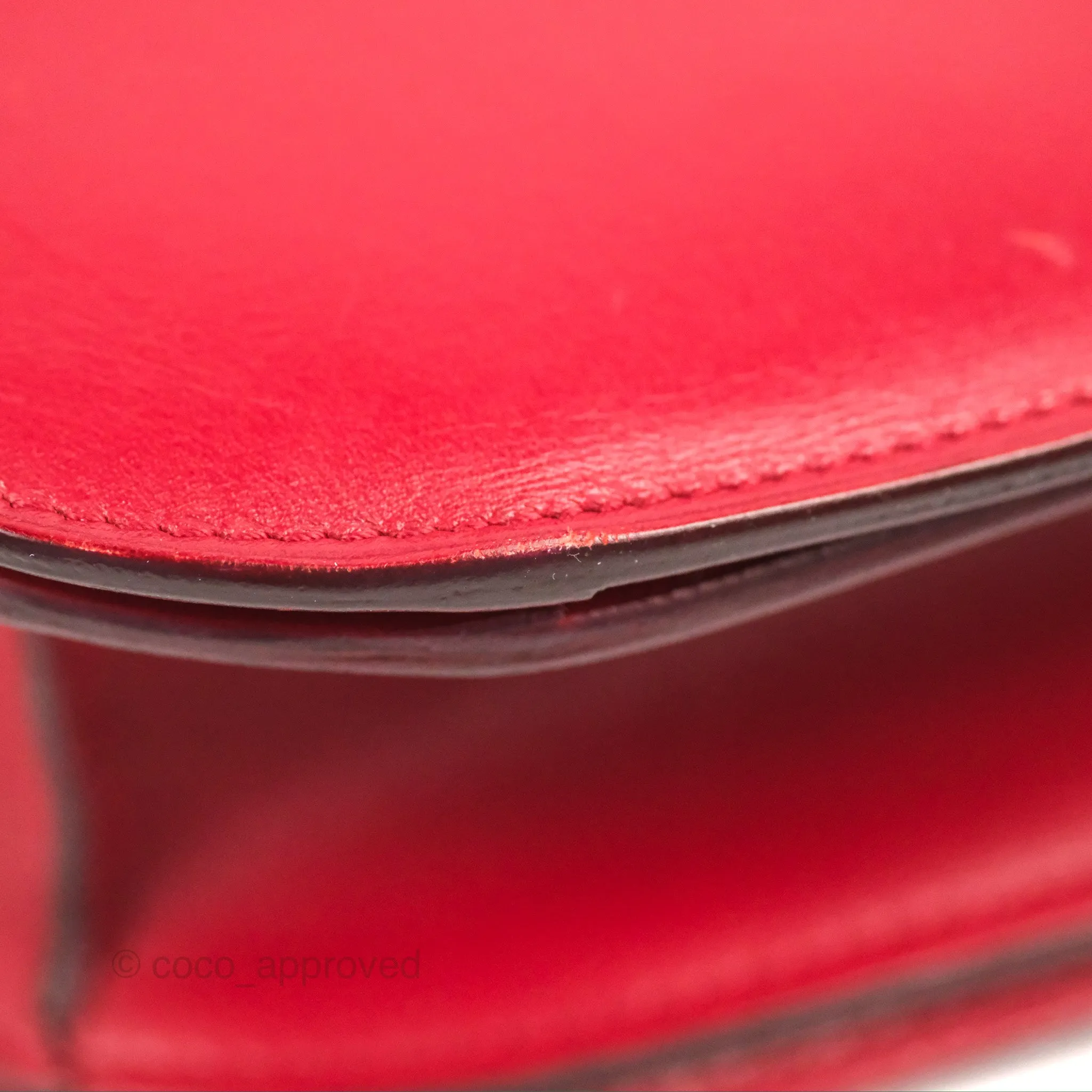 Celine Medium Classic Box Flap Red Calfskin